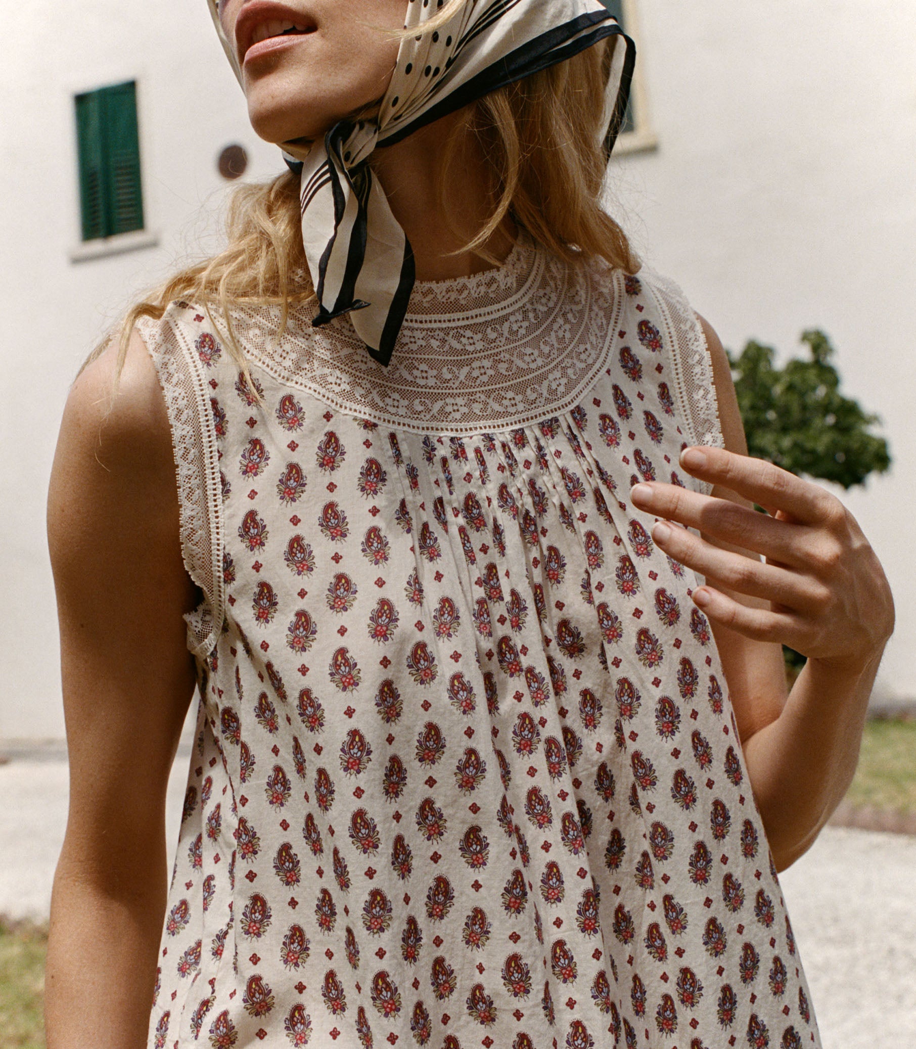 LEONORE DRESS -- PROVENCAL PAISLEY view 3