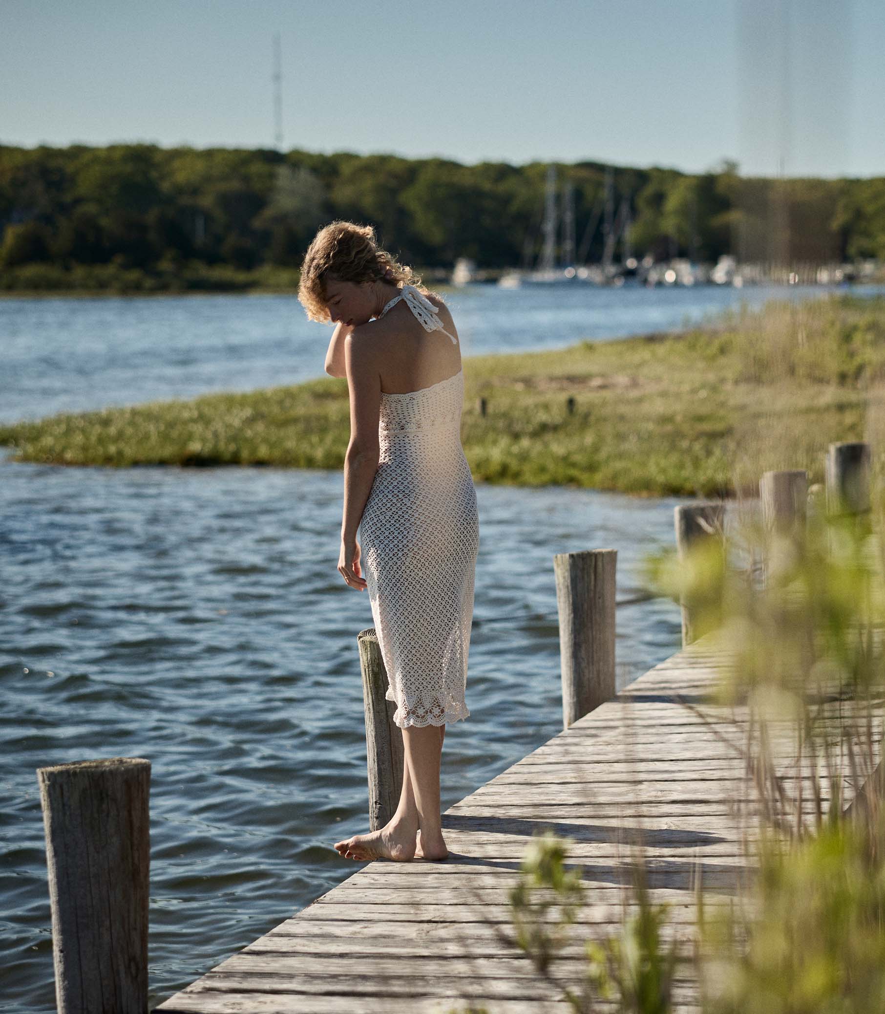 LIANE DRESS -- PEARL view 5
