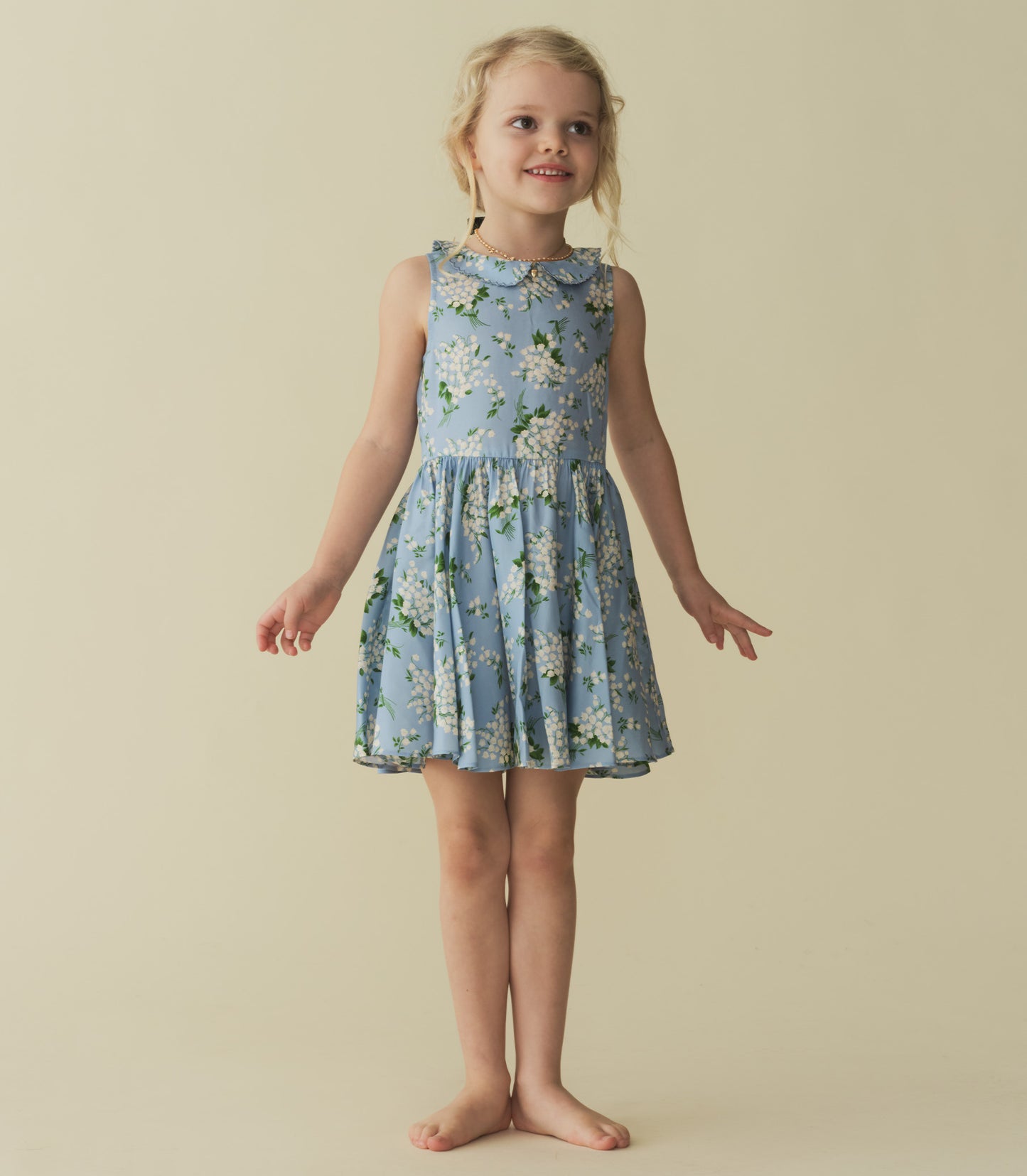 LIBBY DRESS -- SKY MAY BELL FLORAL