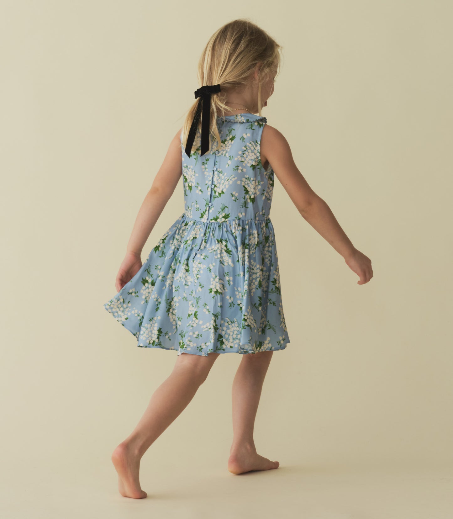 LIBBY DRESS -- SKY MAY BELL FLORAL