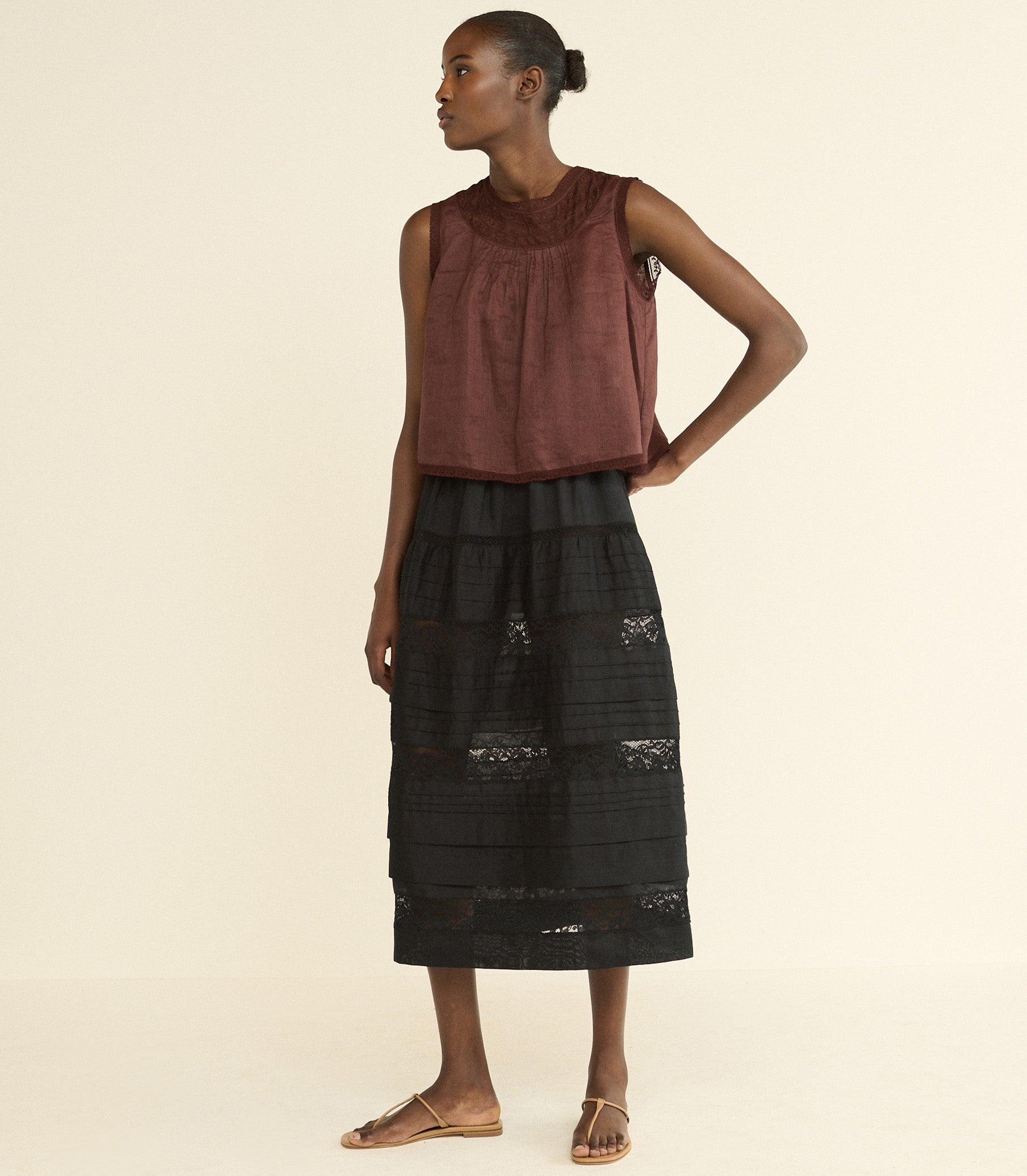 LILETTA TOP -- DAHLIA view 2
