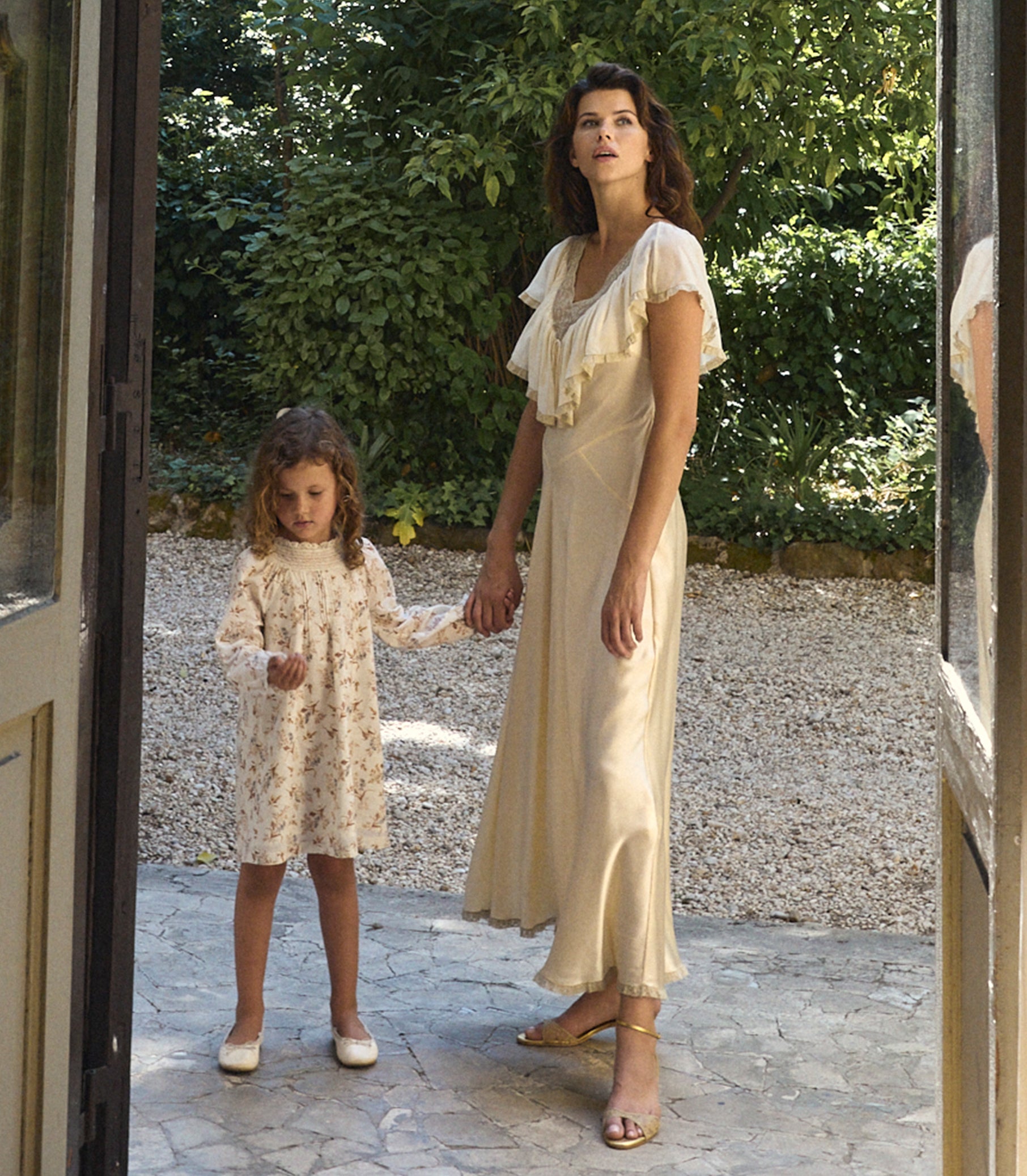 LILIA DRESS -- CRÈME WINDSWEPT MEADOW view 5
