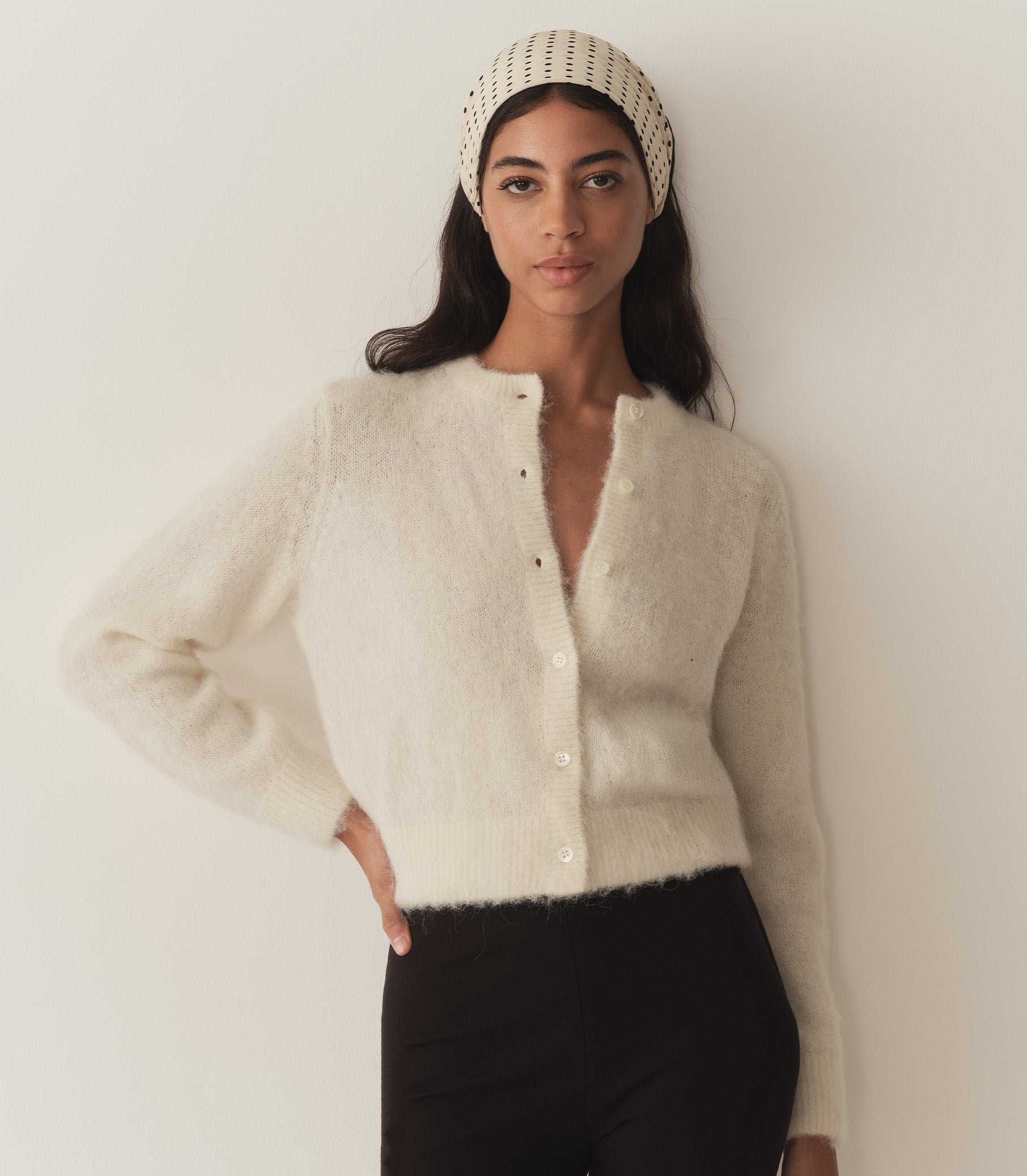 HMD -- LILLETTE CARDIGAN -- SEA SALT view 2
