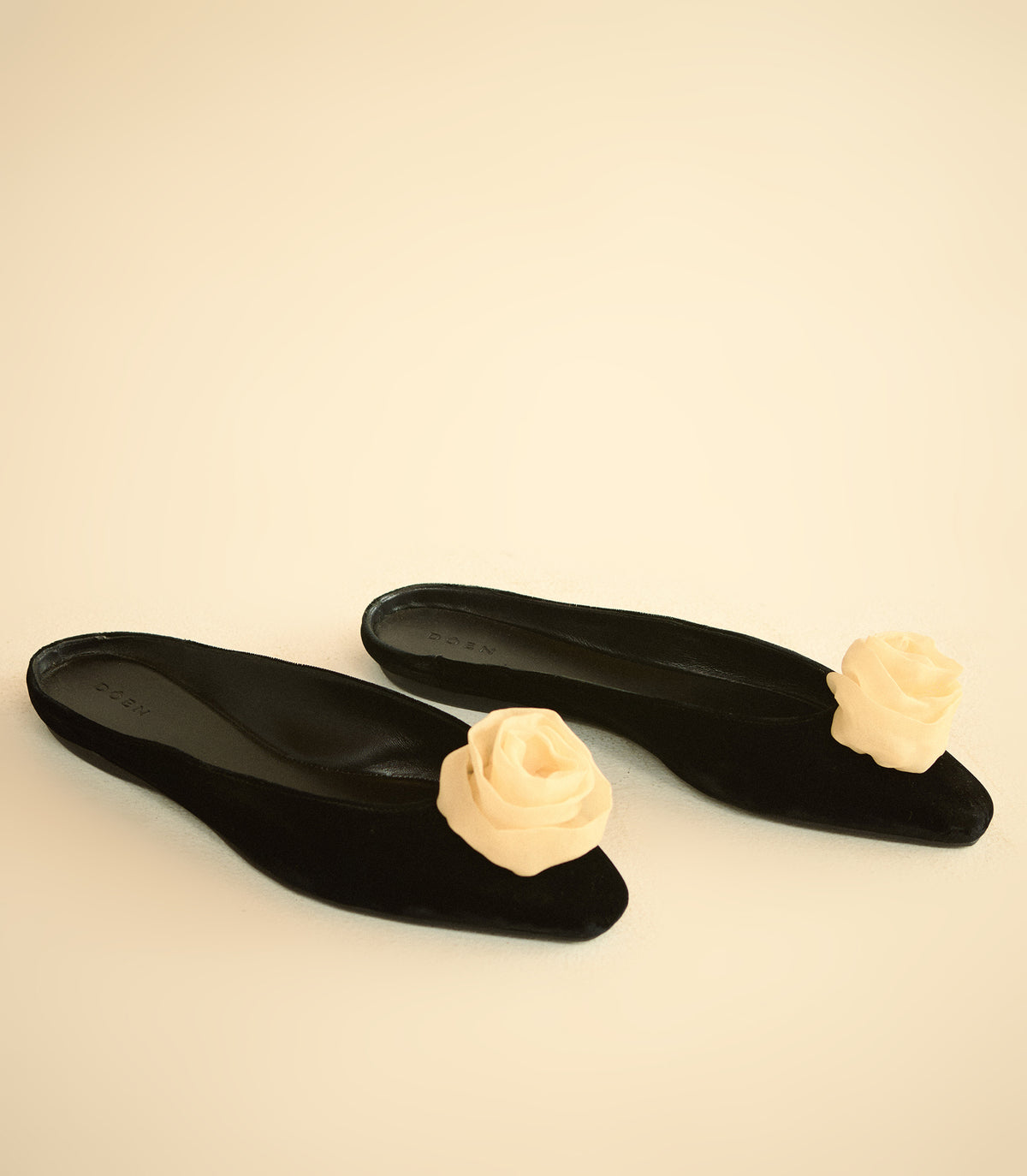 LILLIA SLIPPER -- BLACK VELVET view 2
