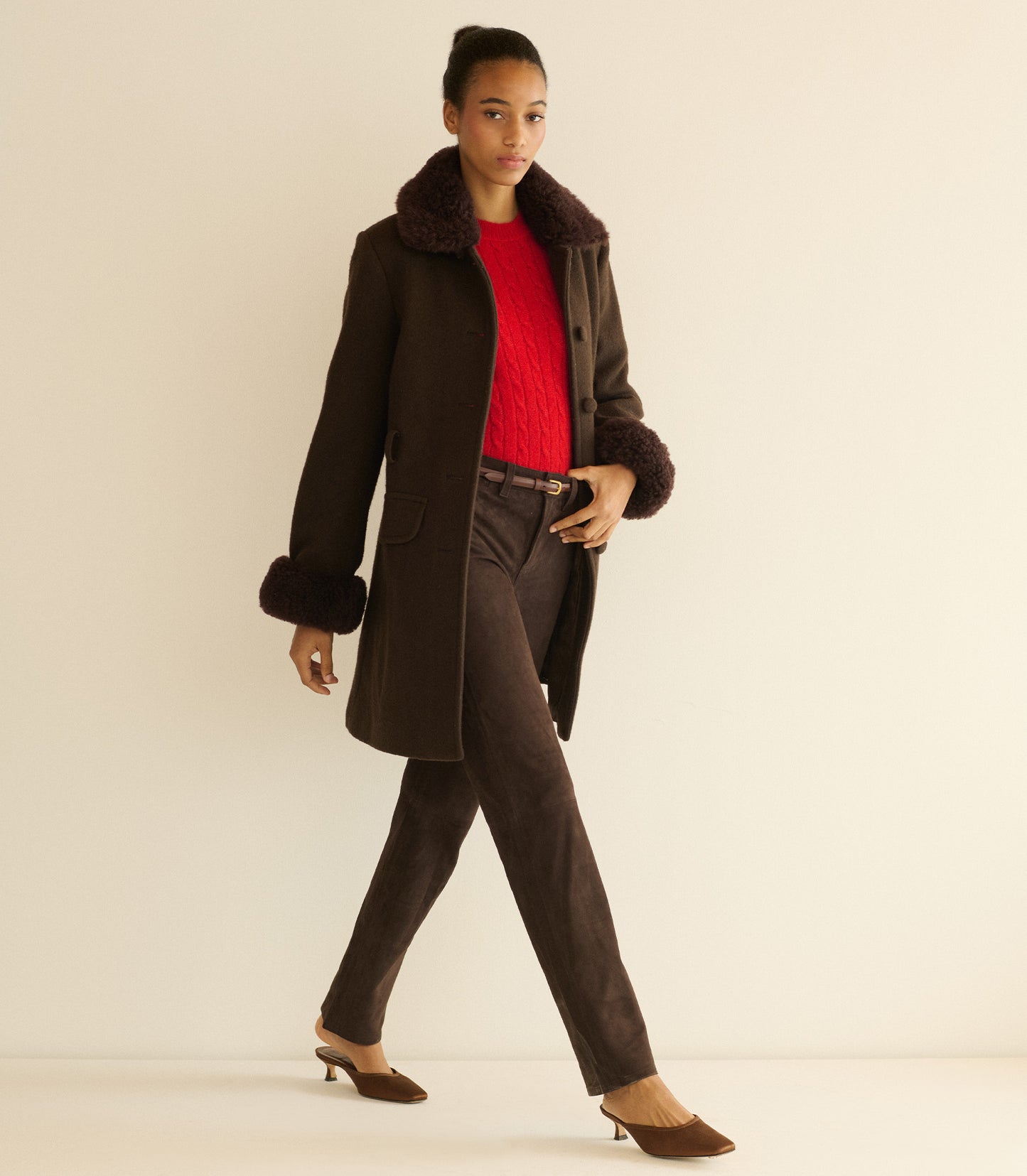 LINDON SWEATER -- CERISE