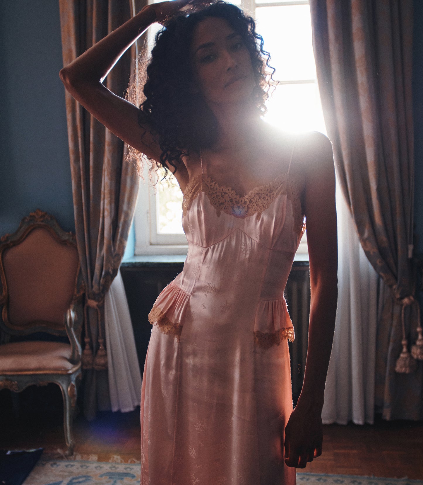 LISE DRESS -- NECTARINE