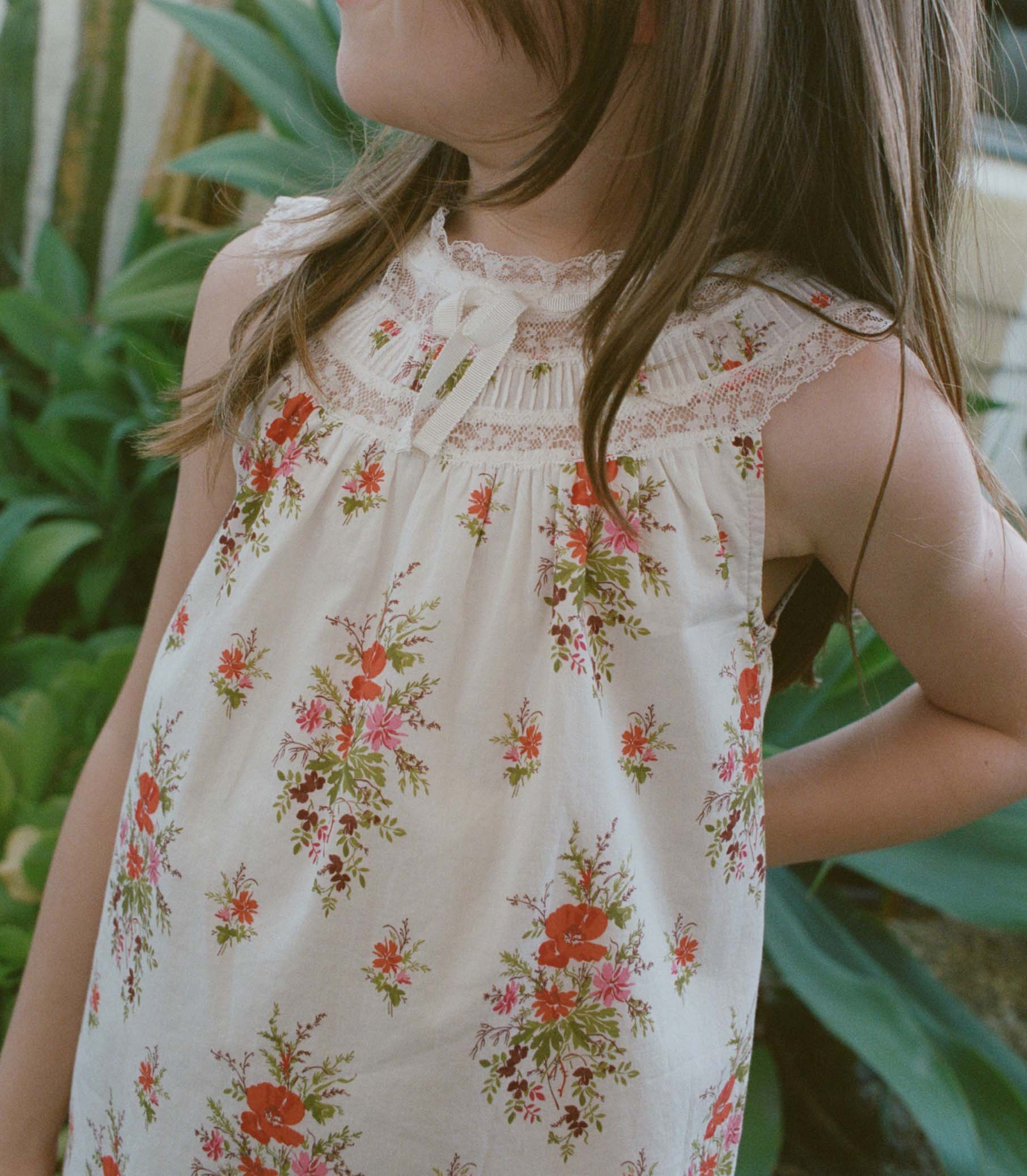 LITTLE DANSES DRESS -- ROSE PETIT BOUQUET DE CHAMONIX view 4
