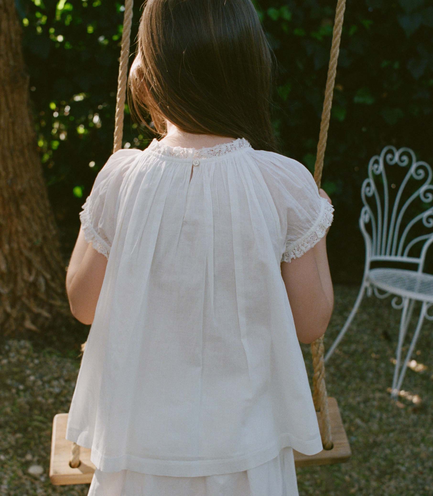 Little Frederica Top - Salt | DÔEN