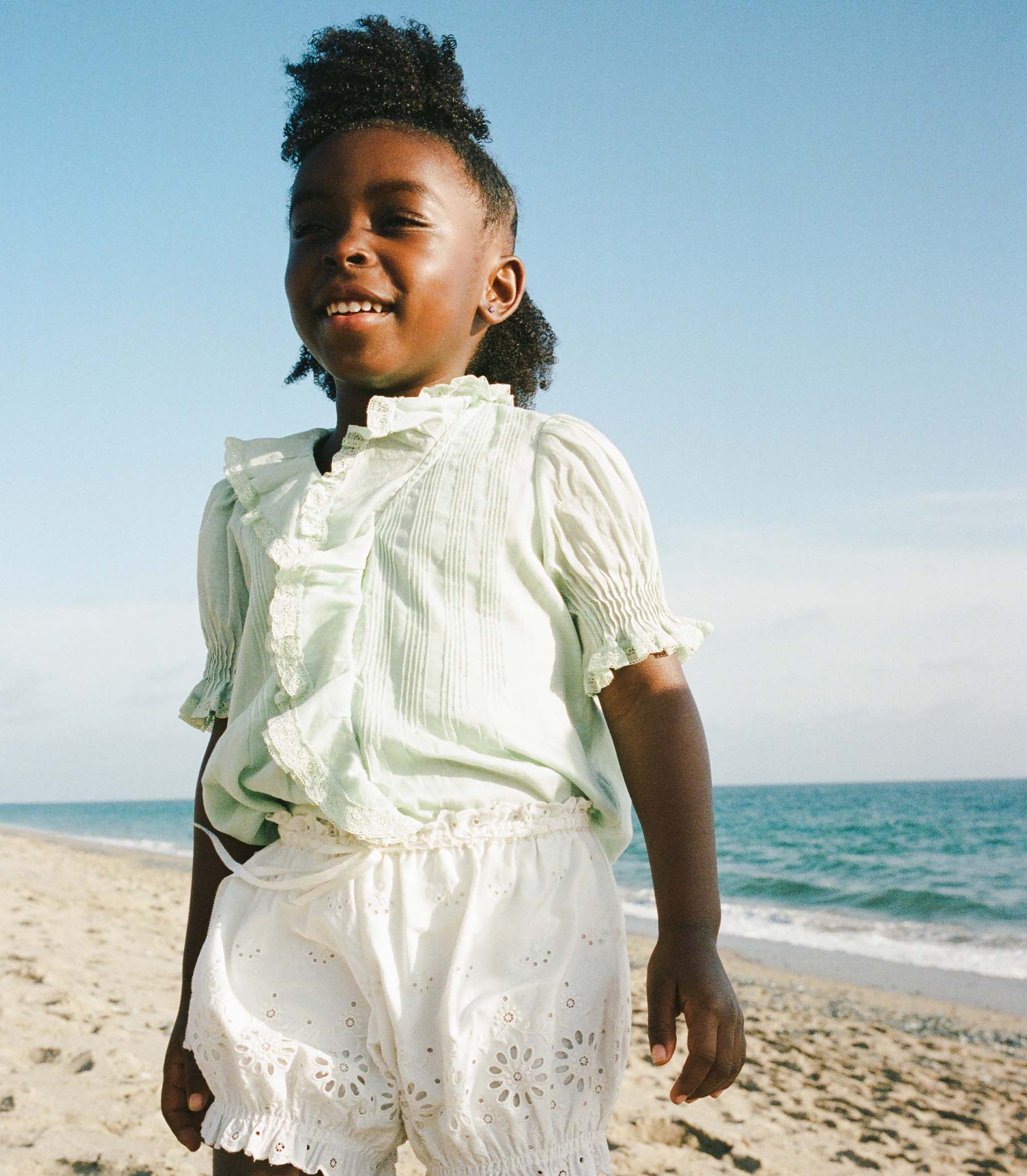 LITTLE HENRI TOP -- SEAFOAM view 3

