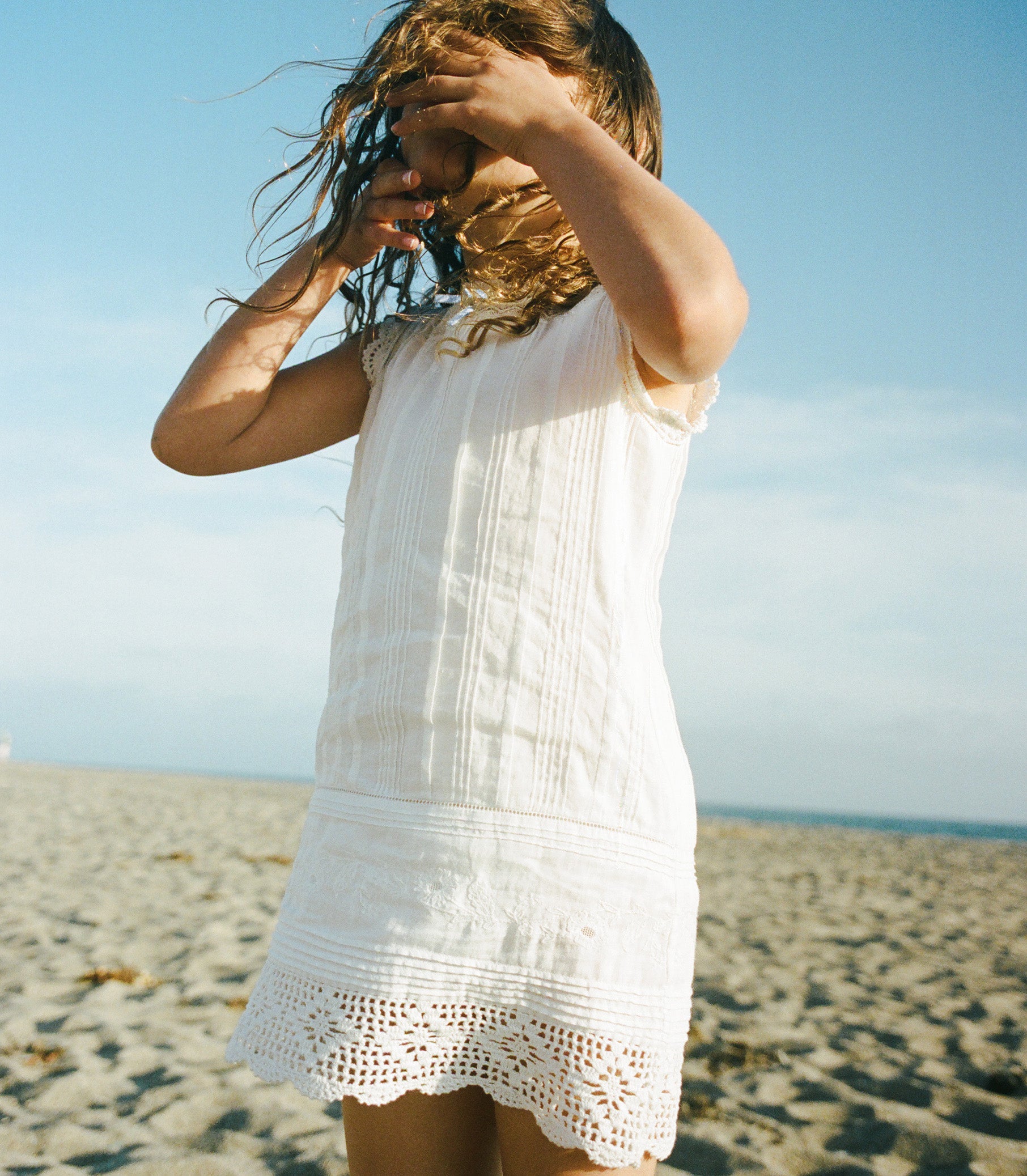 LITTLE HILDE DRESS -- SALT view 3
