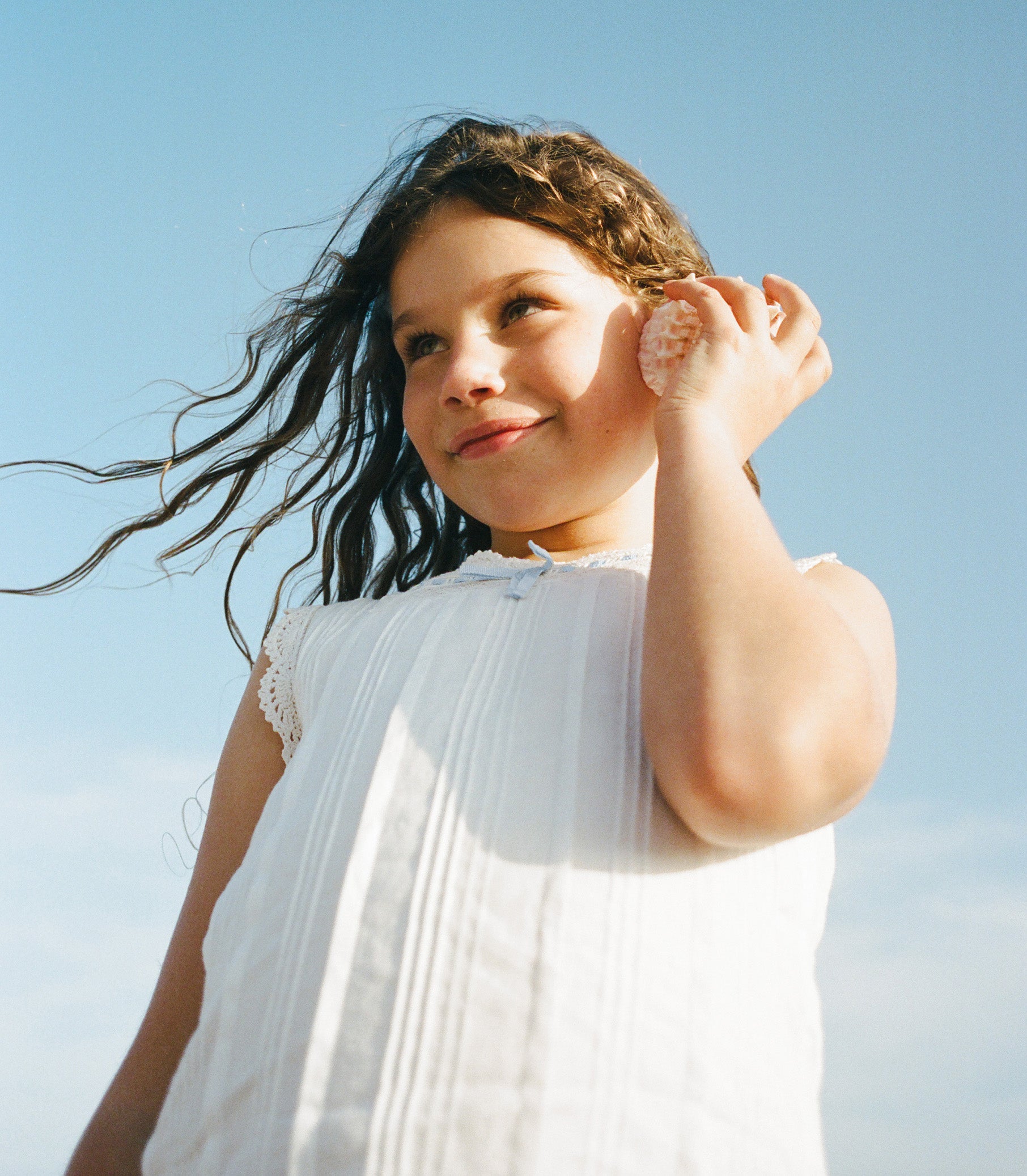 LITTLE HILDE DRESS -- SALT view 4
