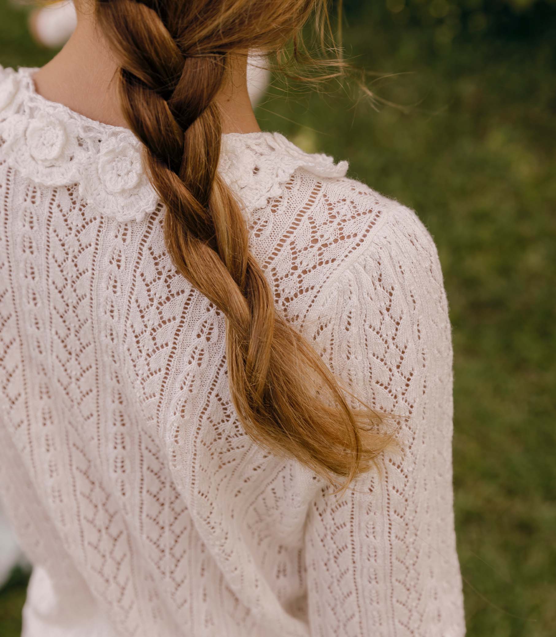 LITTLE MARTINA CARDIGAN -- PALE LILY view 3