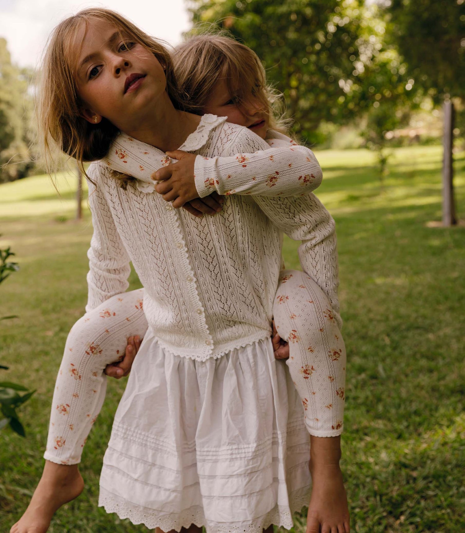 LITTLE MARTINA CARDIGAN -- PALE LILY