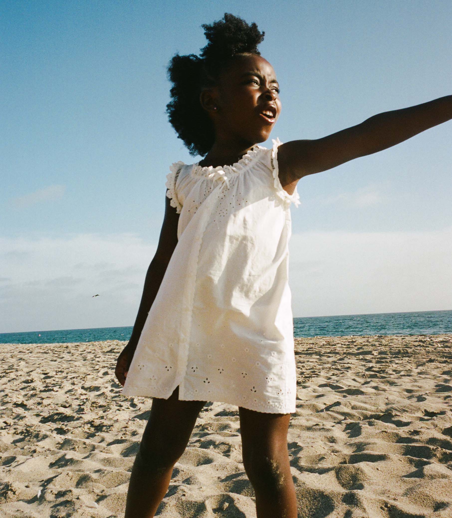 LITTLE NESSIE DRESS -- SALT view 4
