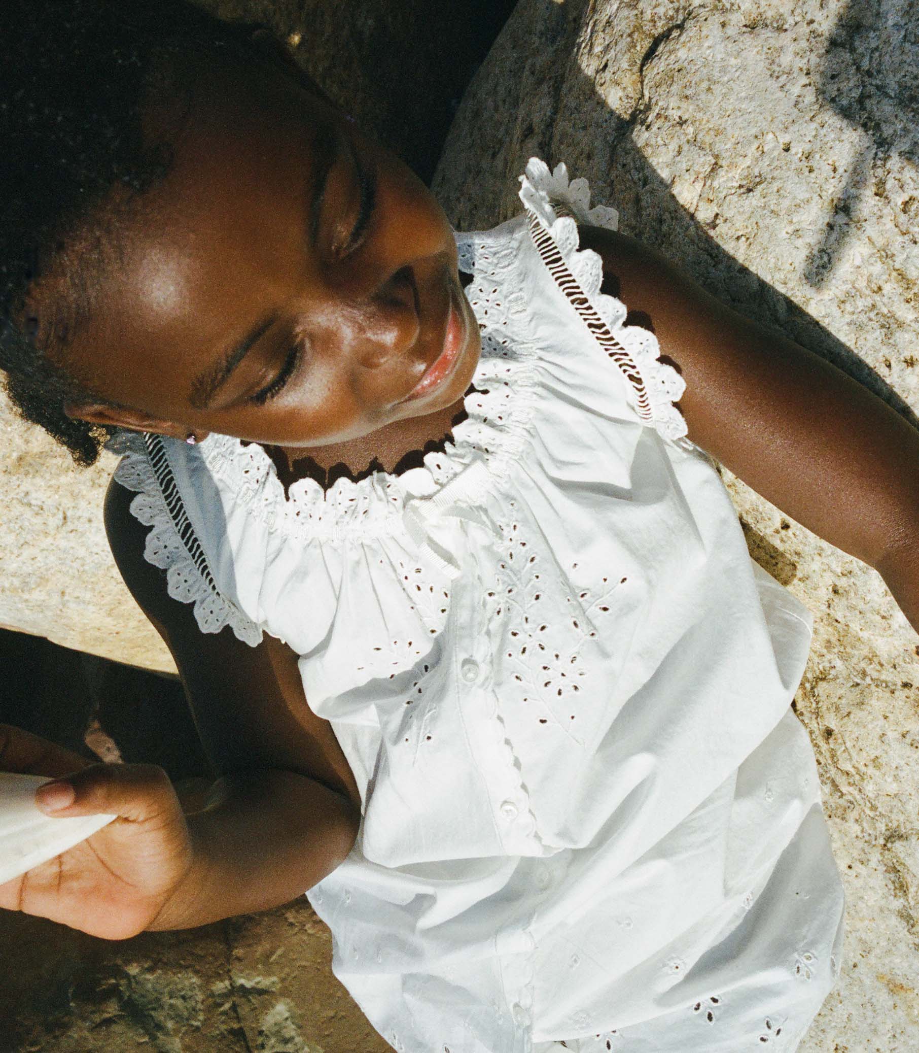 LITTLE NESSIE DRESS -- SALT view 2
