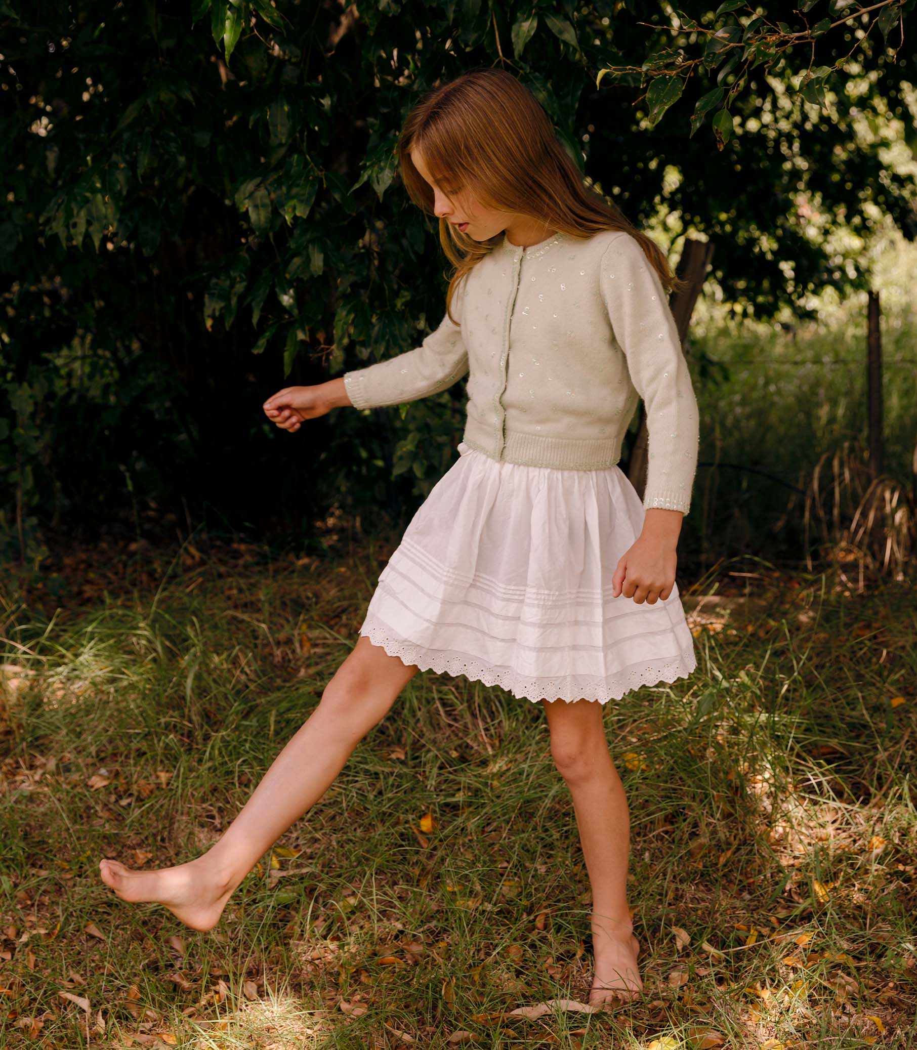 LITTLE SEBASTIANE SKIRT -- SALT view 1