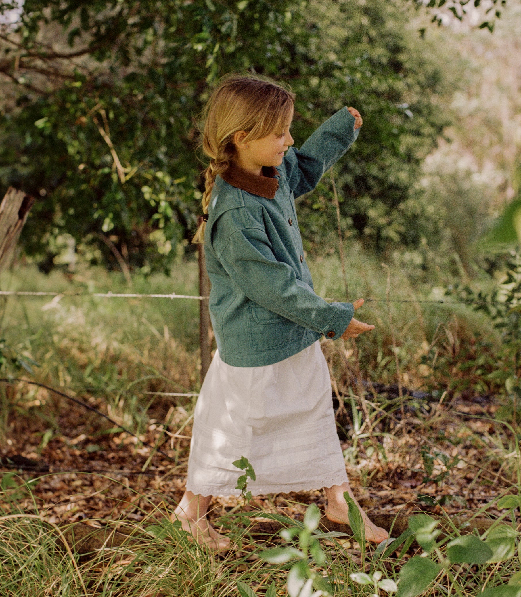 LITTLE PASCUAL JACKET -- CASPIAN BLUE view 2
