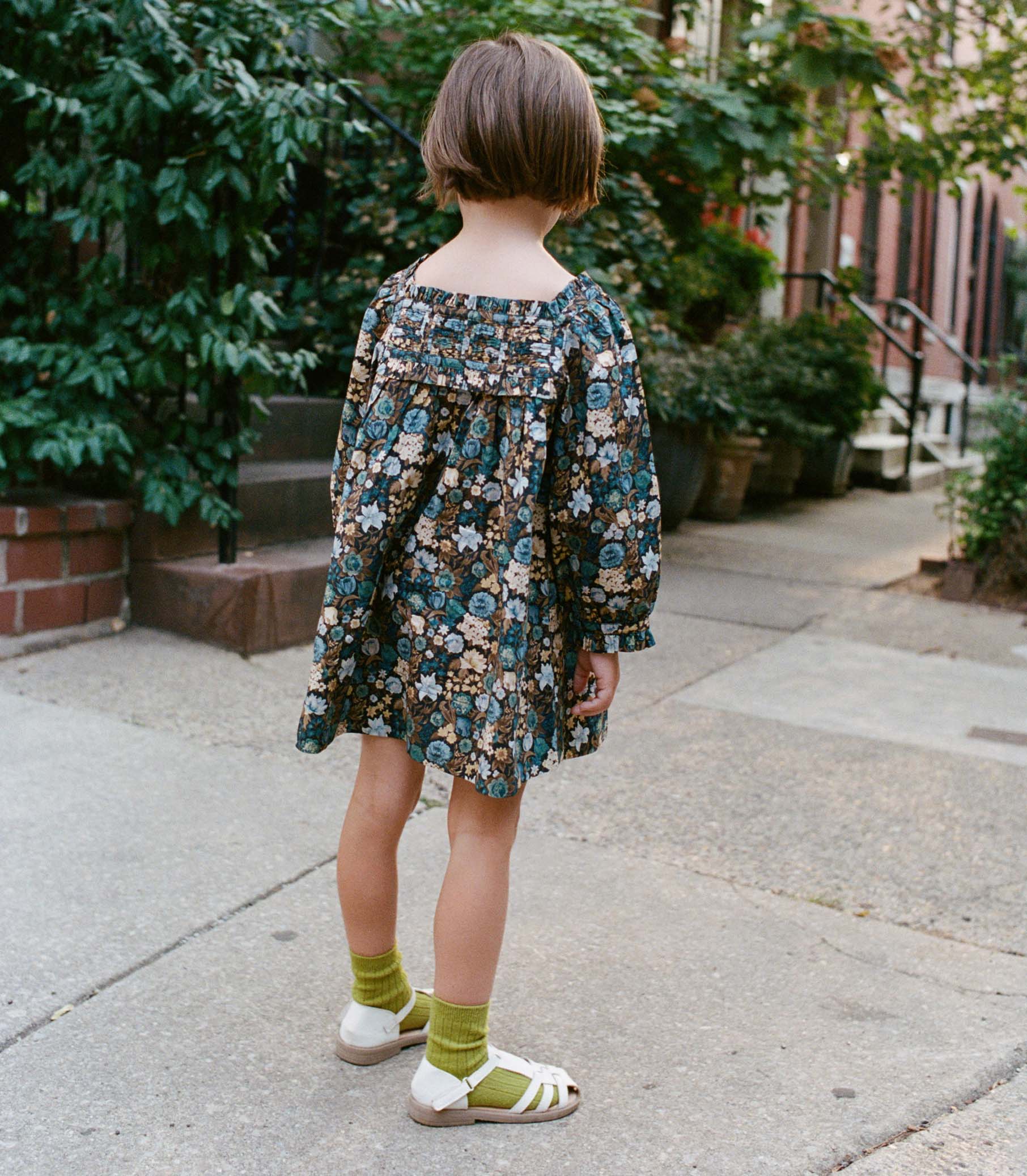 LITTLE ACTON DRESS -- BLEU ARBOR FLORAL view 2