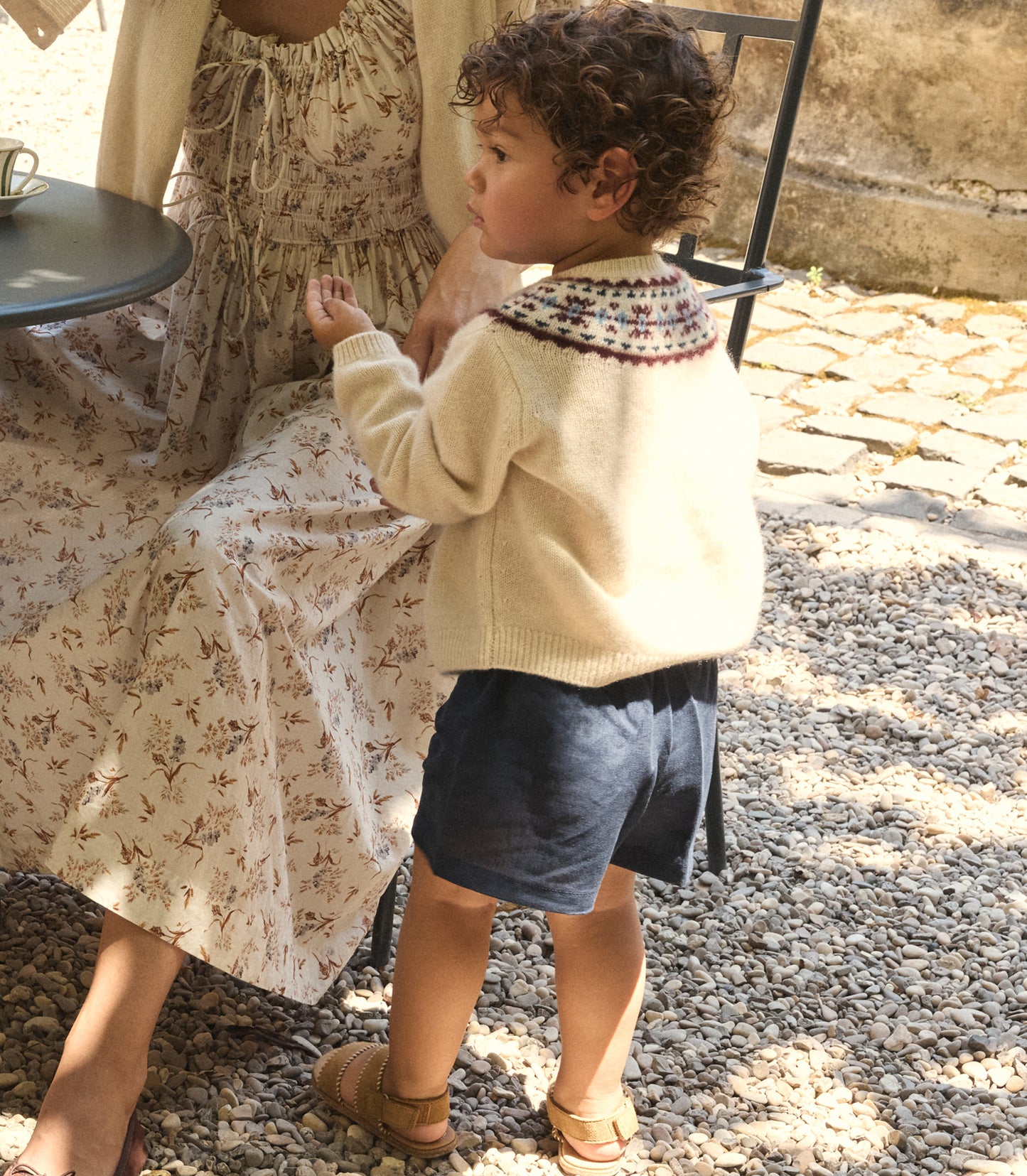 LITTLE OLYMPE CASHMERE CARDIGAN -- COTTAGE