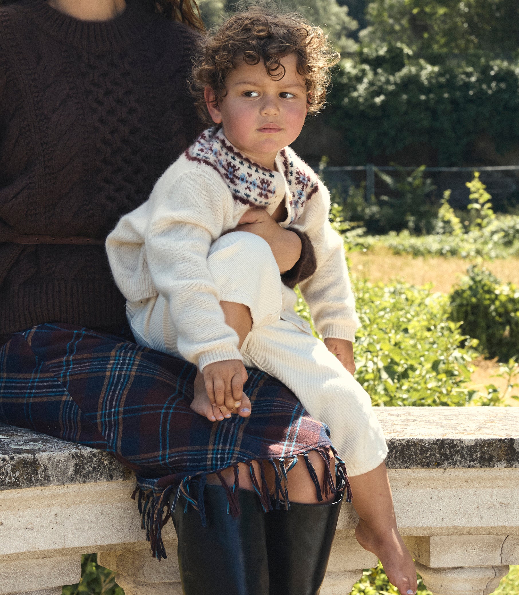 LITTLE OLYMPE CASHMERE CARDIGAN -- COTTAGE view 10
