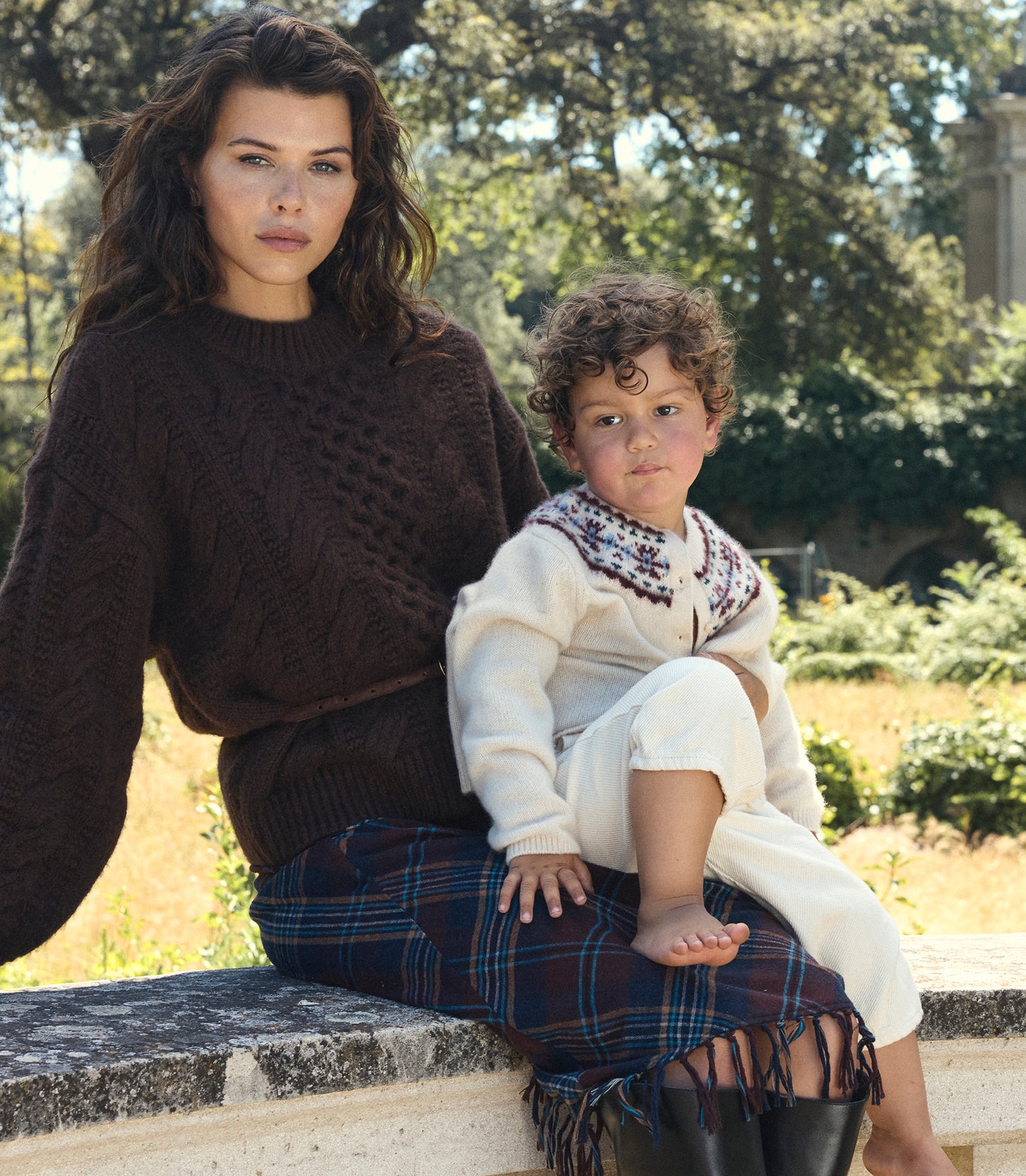 LITTLE OLYMPE CASHMERE CARDIGAN -- COTTAGE
