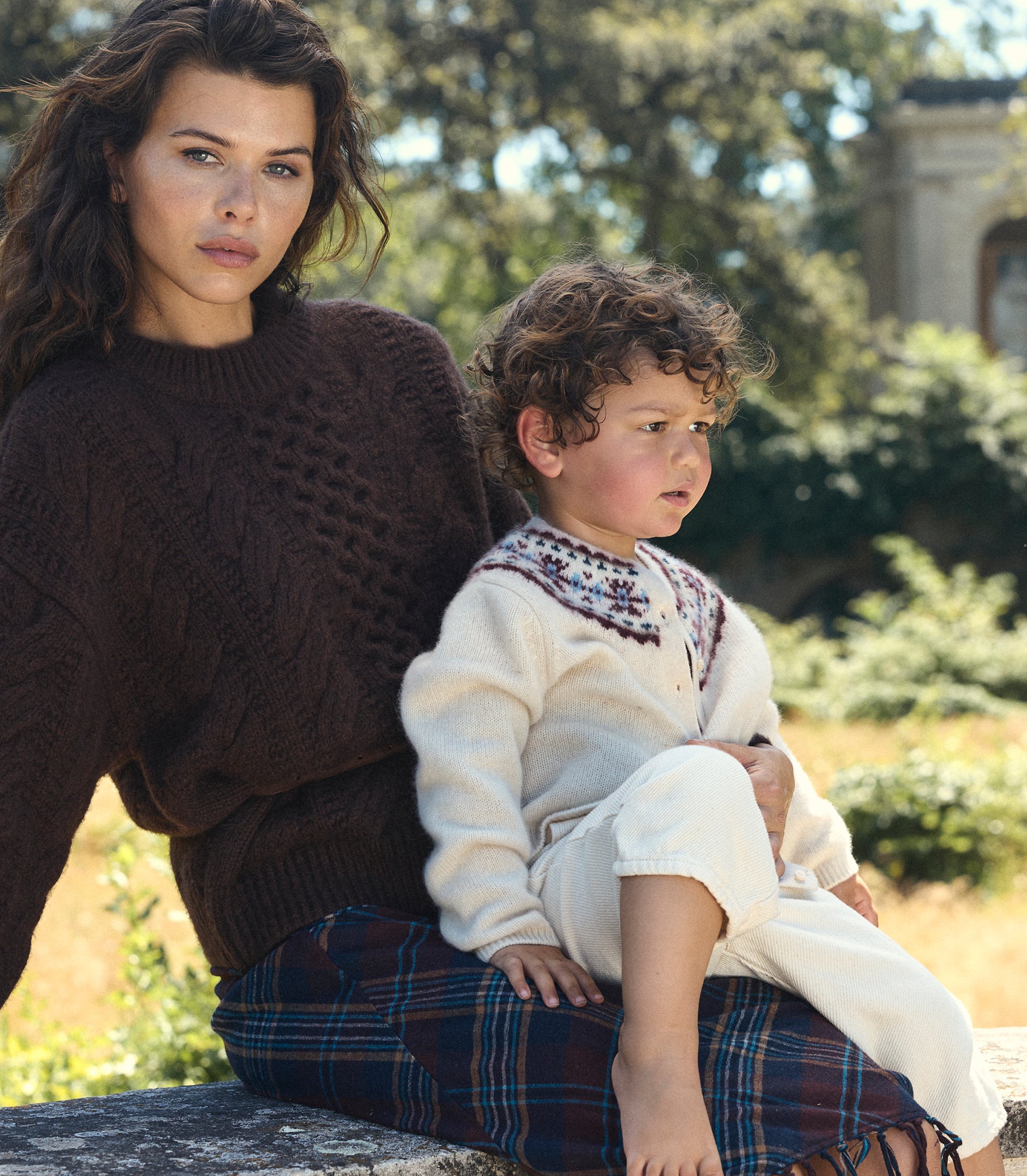 LITTLE OLYMPE CASHMERE CARDIGAN -- COTTAGE view 12

