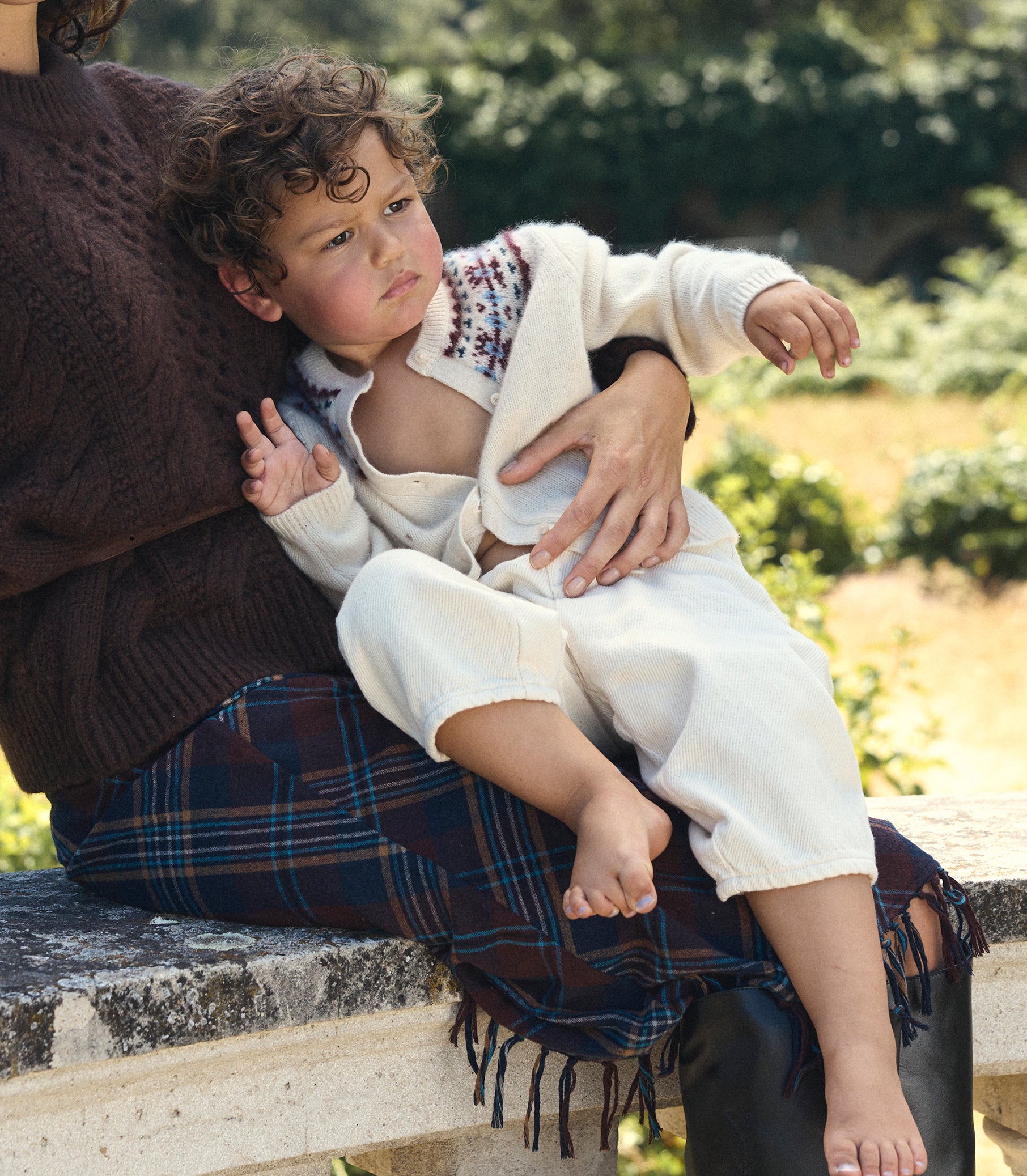 LITTLE OLYMPE CASHMERE CARDIGAN -- COTTAGE view 13
