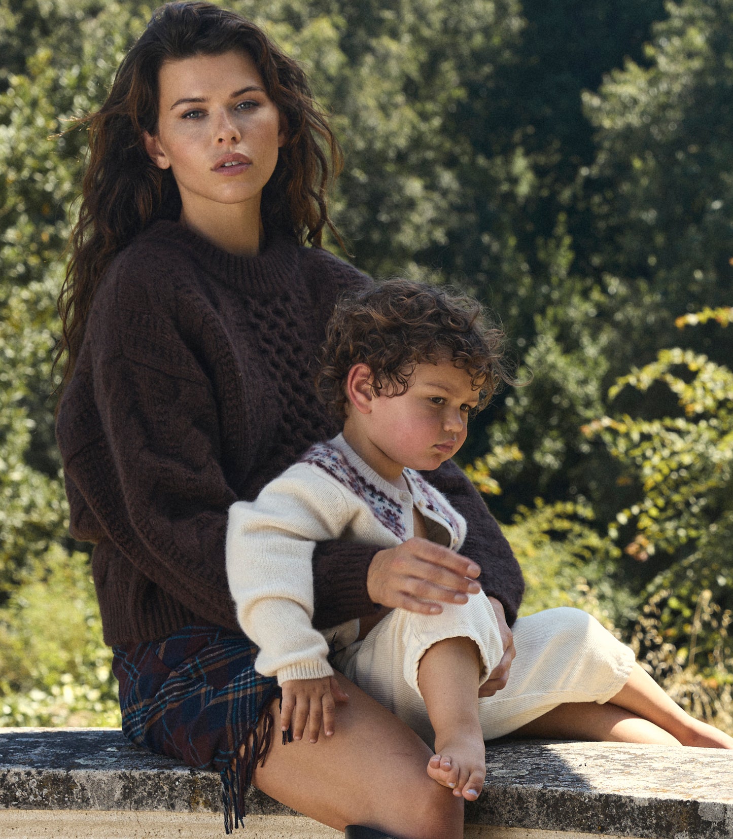 LITTLE OLYMPE CASHMERE CARDIGAN -- COTTAGE