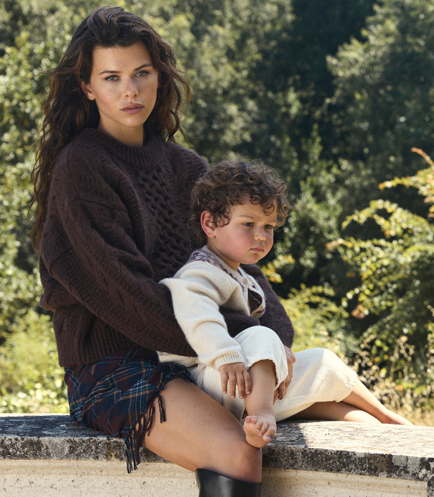 LITTLE OLYMPE CASHMERE CARDIGAN -- COTTAGE