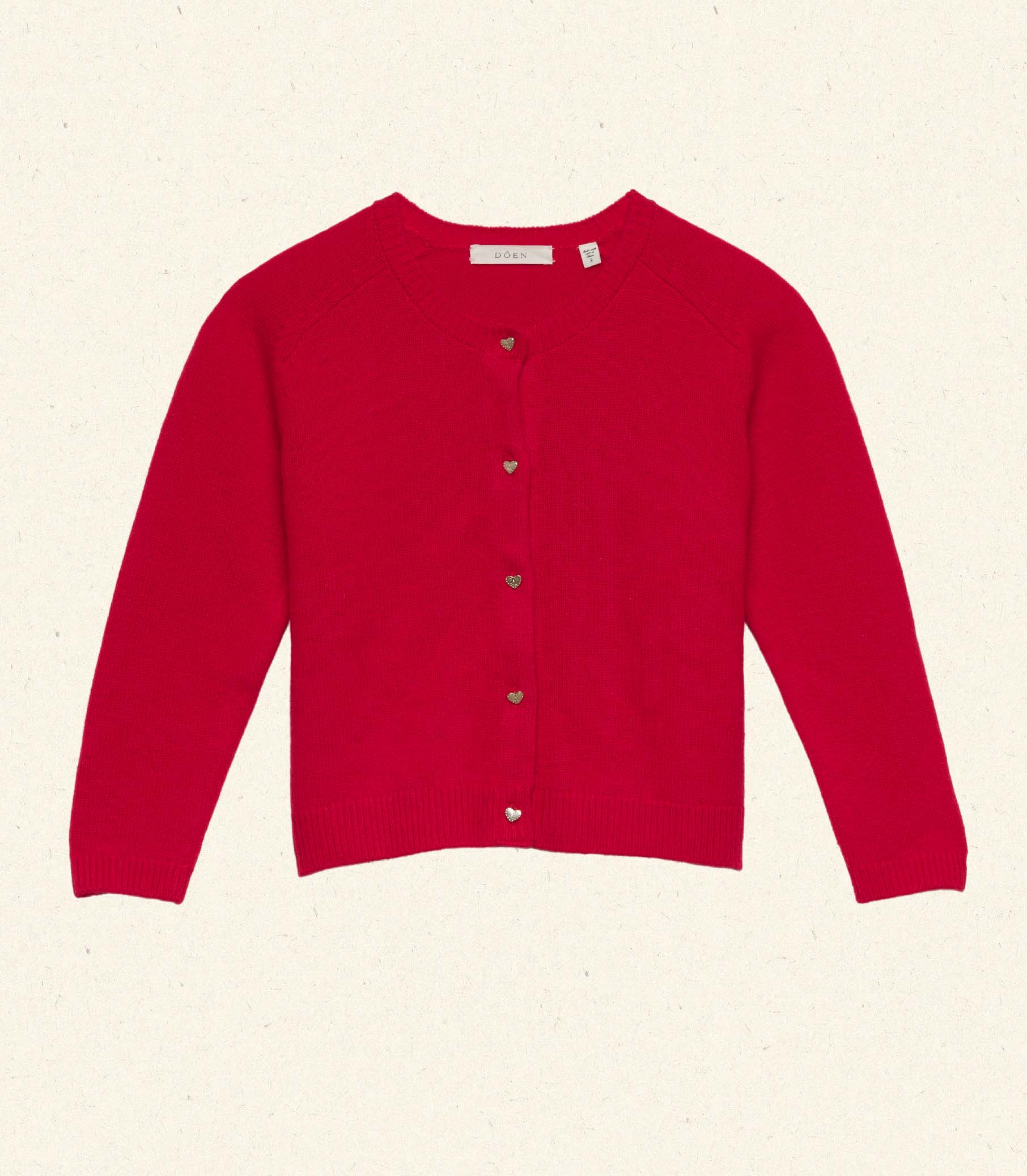 LITTLE VIVELLE CARDIGAN -- SCARLET ROSE view 6