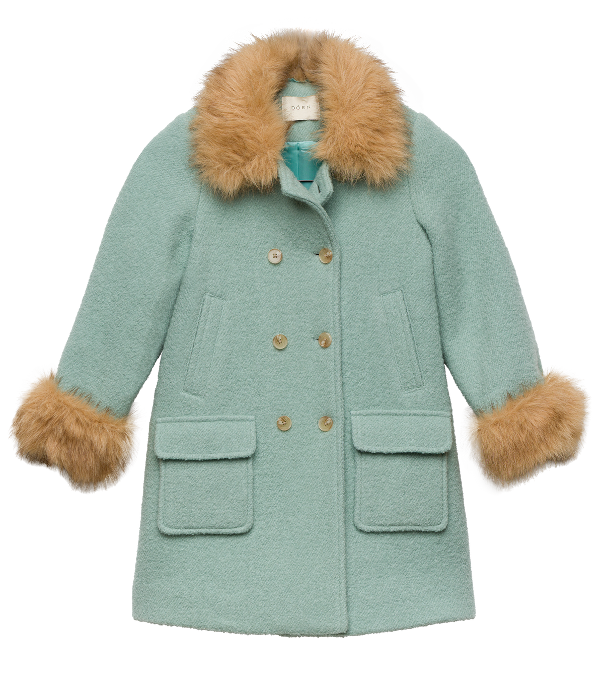 LITTLE DENEUVE COAT -- BRIGHTON FOG view 6
