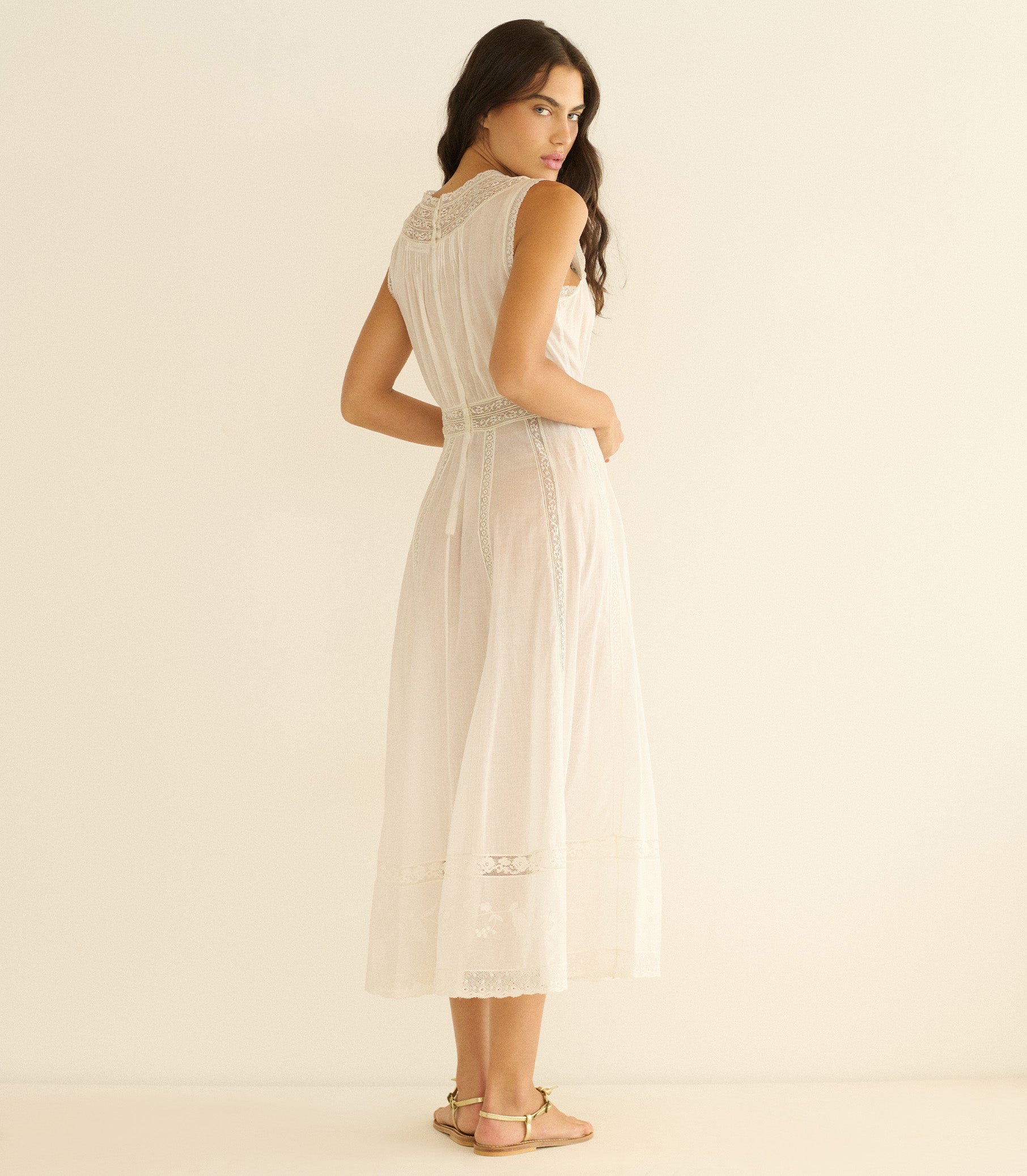 Liviana Dress - Salt | DÔEN