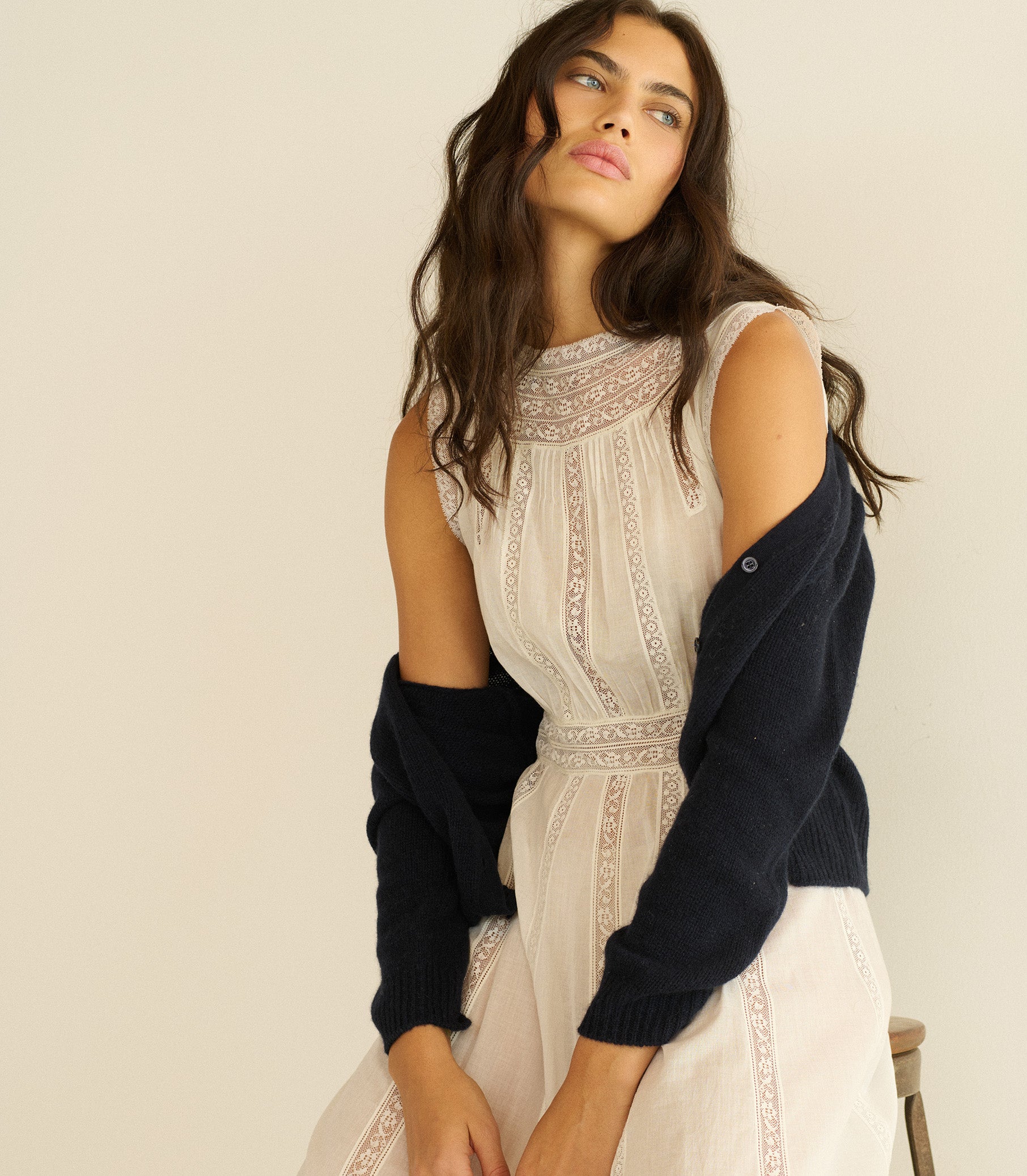 LIVIANA DRESS -- SALT view 4
