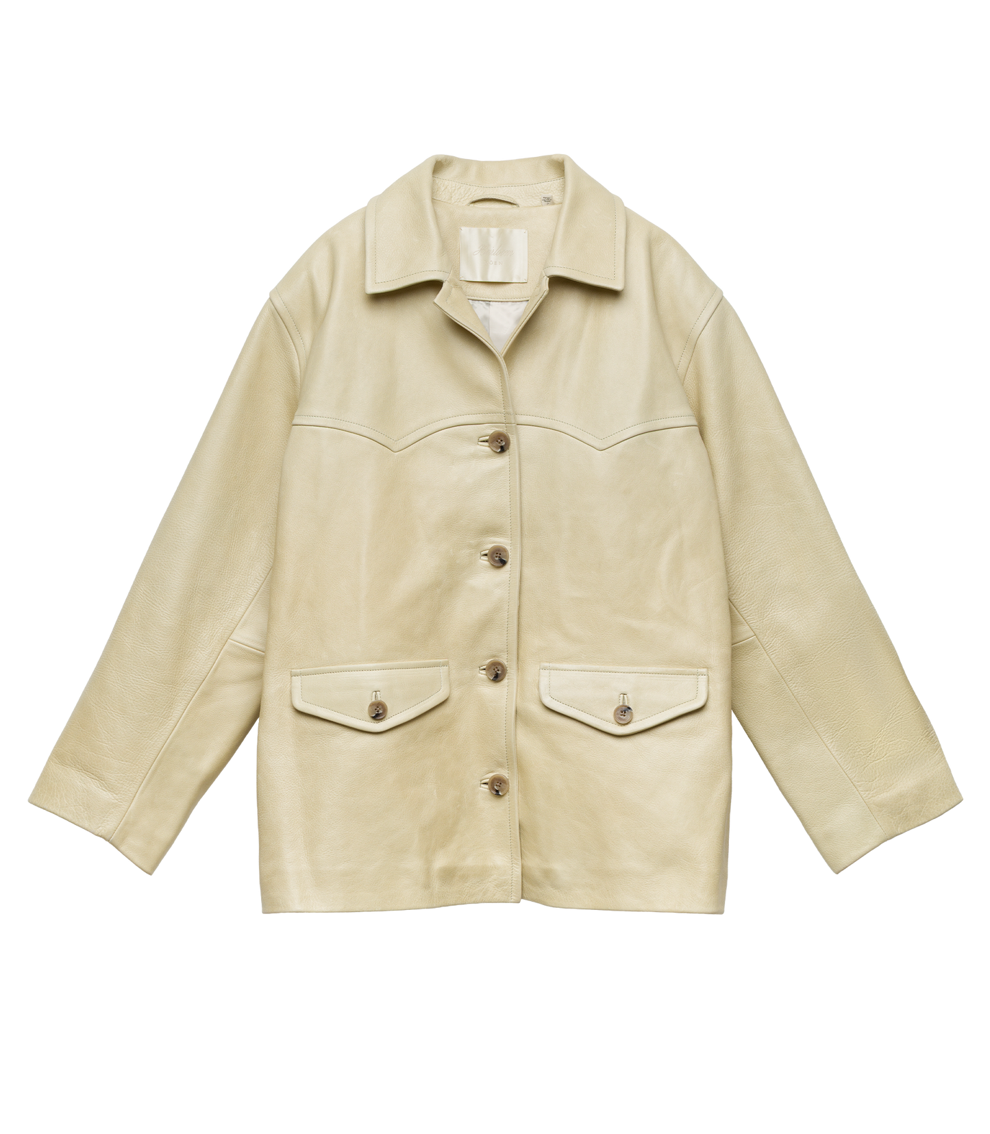 LOCKHART LEATHER JACKET -- LIMEWASH
