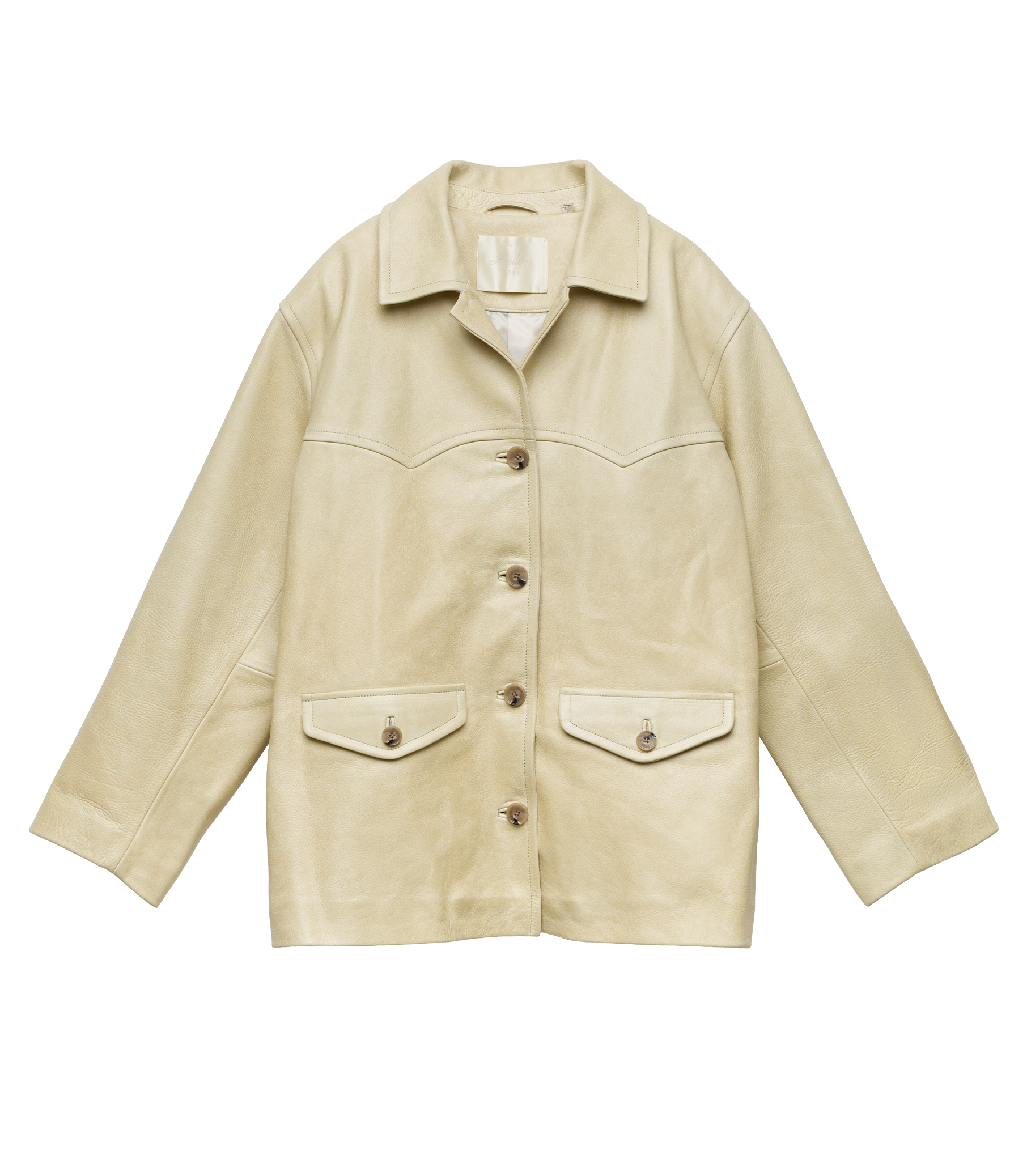 LOCKHART LEATHER JACKET -- LIMEWASH view 31
