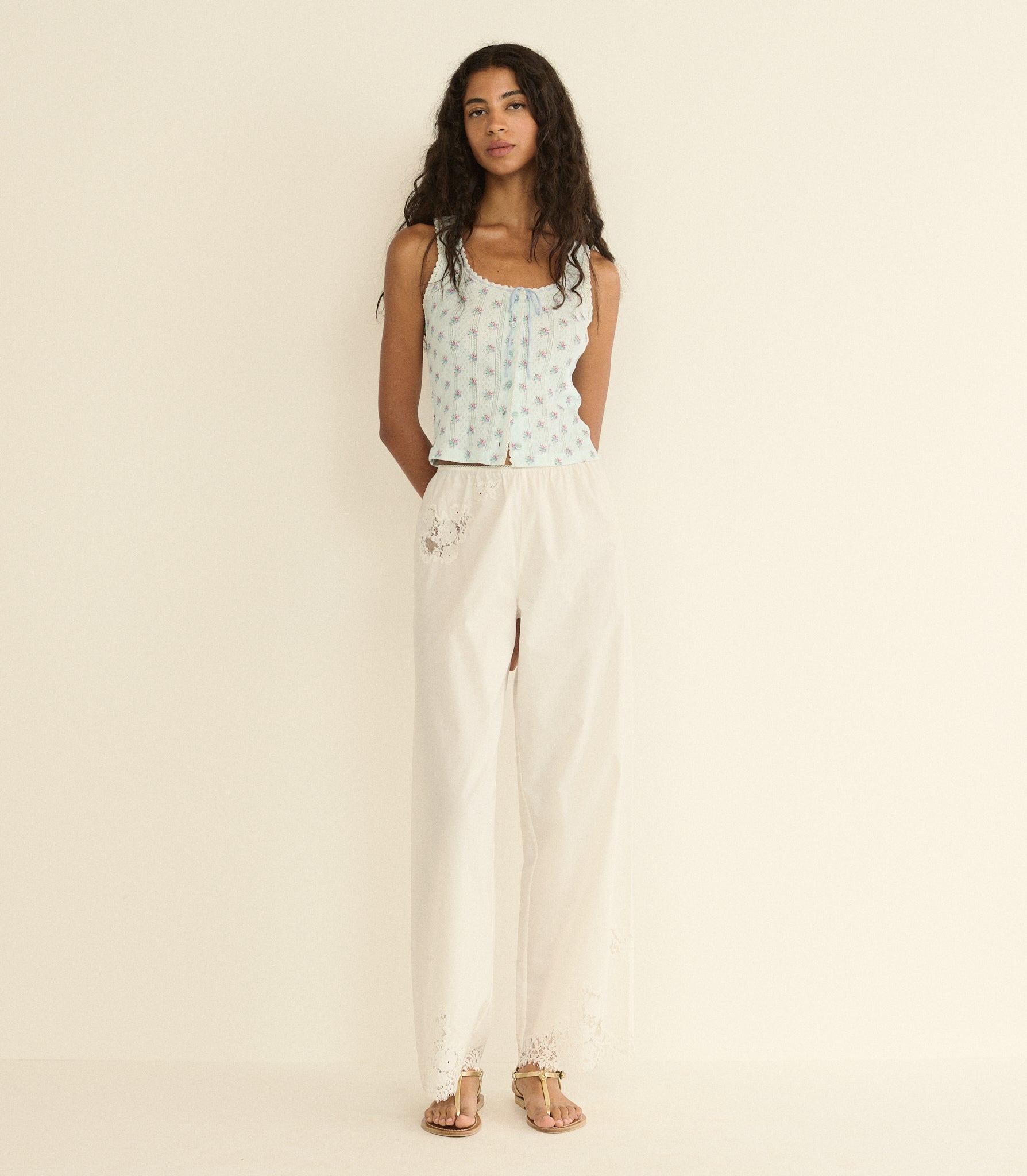 LOIS TANK -- SKY PETIT POSY CALICO view 3

