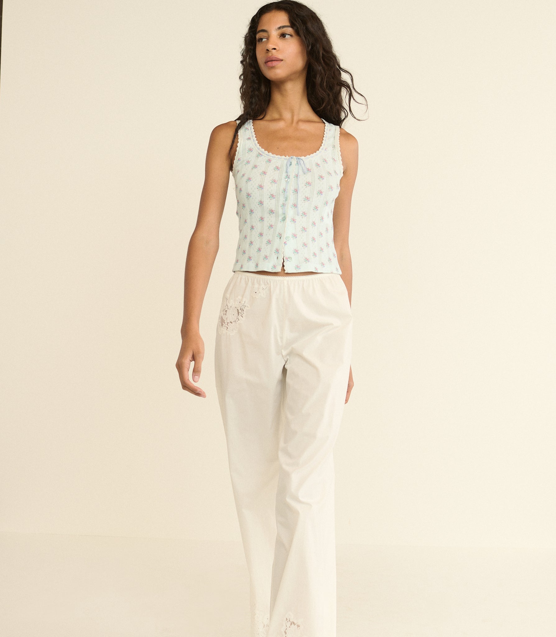 LOIS TANK -- SKY PETIT POSY CALICO view 2
