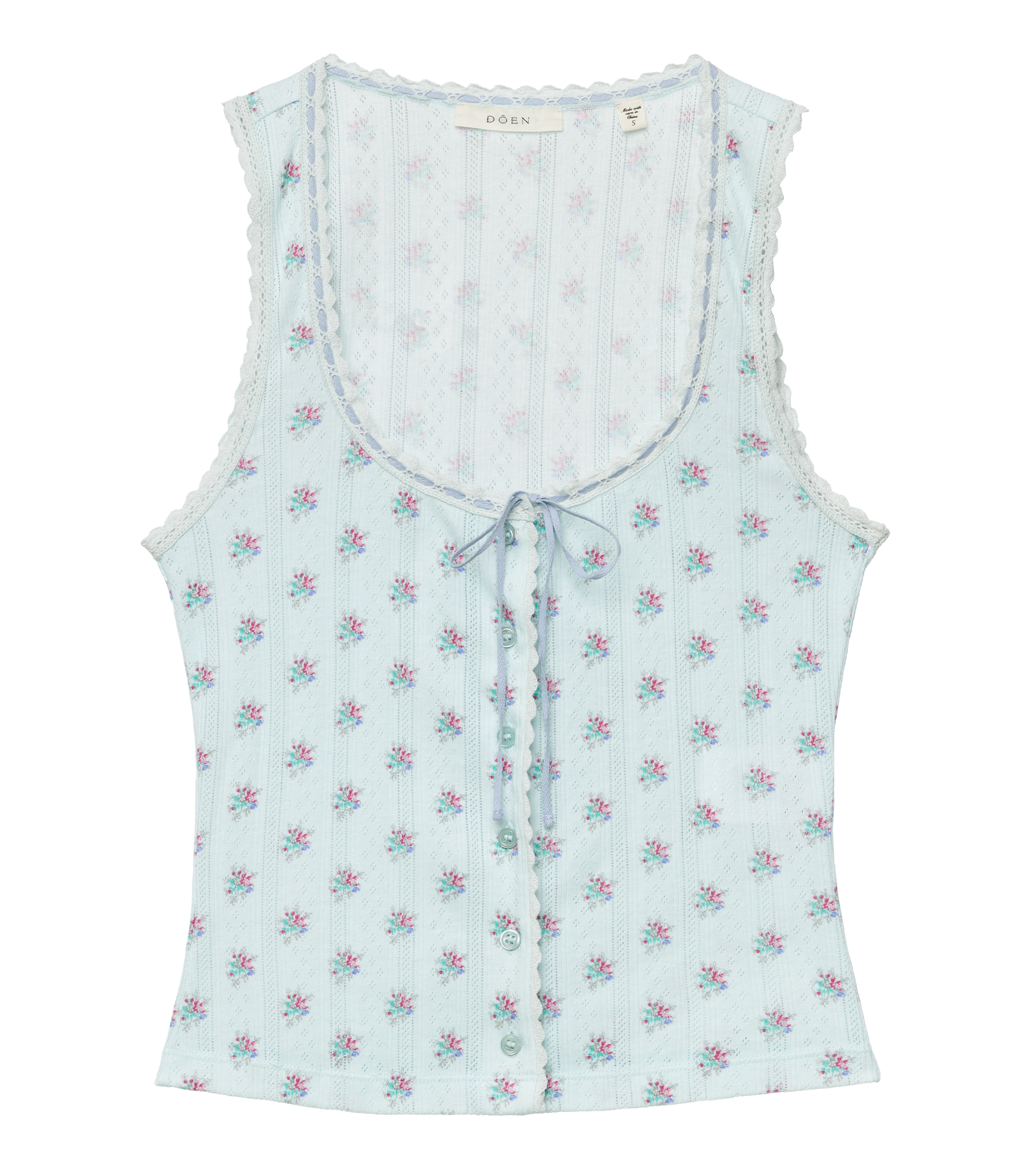 LOIS TANK -- SKY PETIT POSY CALICO view 6
