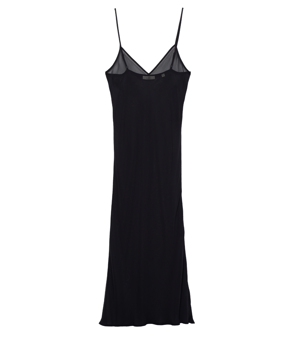 sheer deep v long slip dress Helsa Sheer Deep V Long Slip Dress in Cream