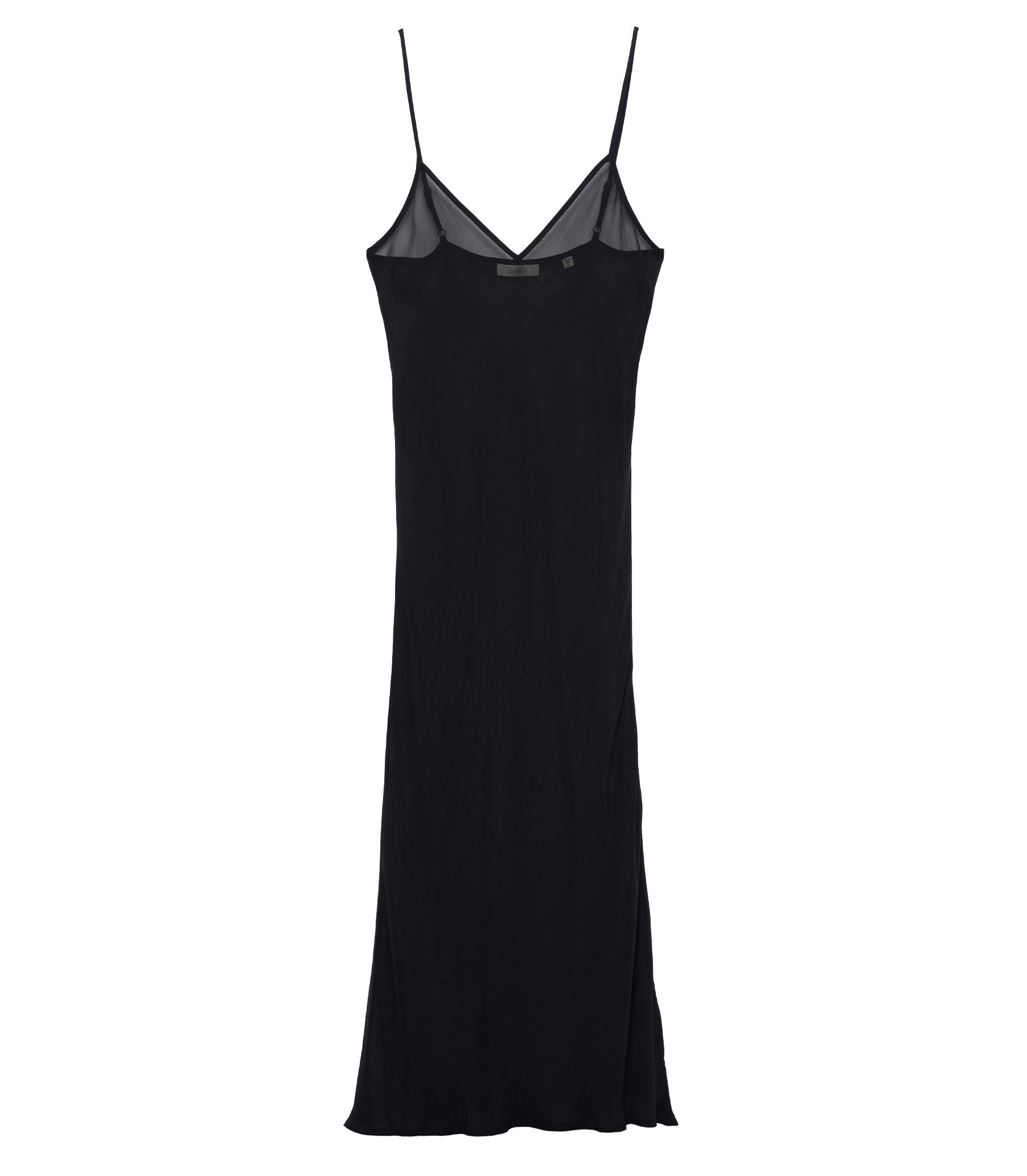 LONG DEEP V-NECK SLIP -- BLACK view 10
