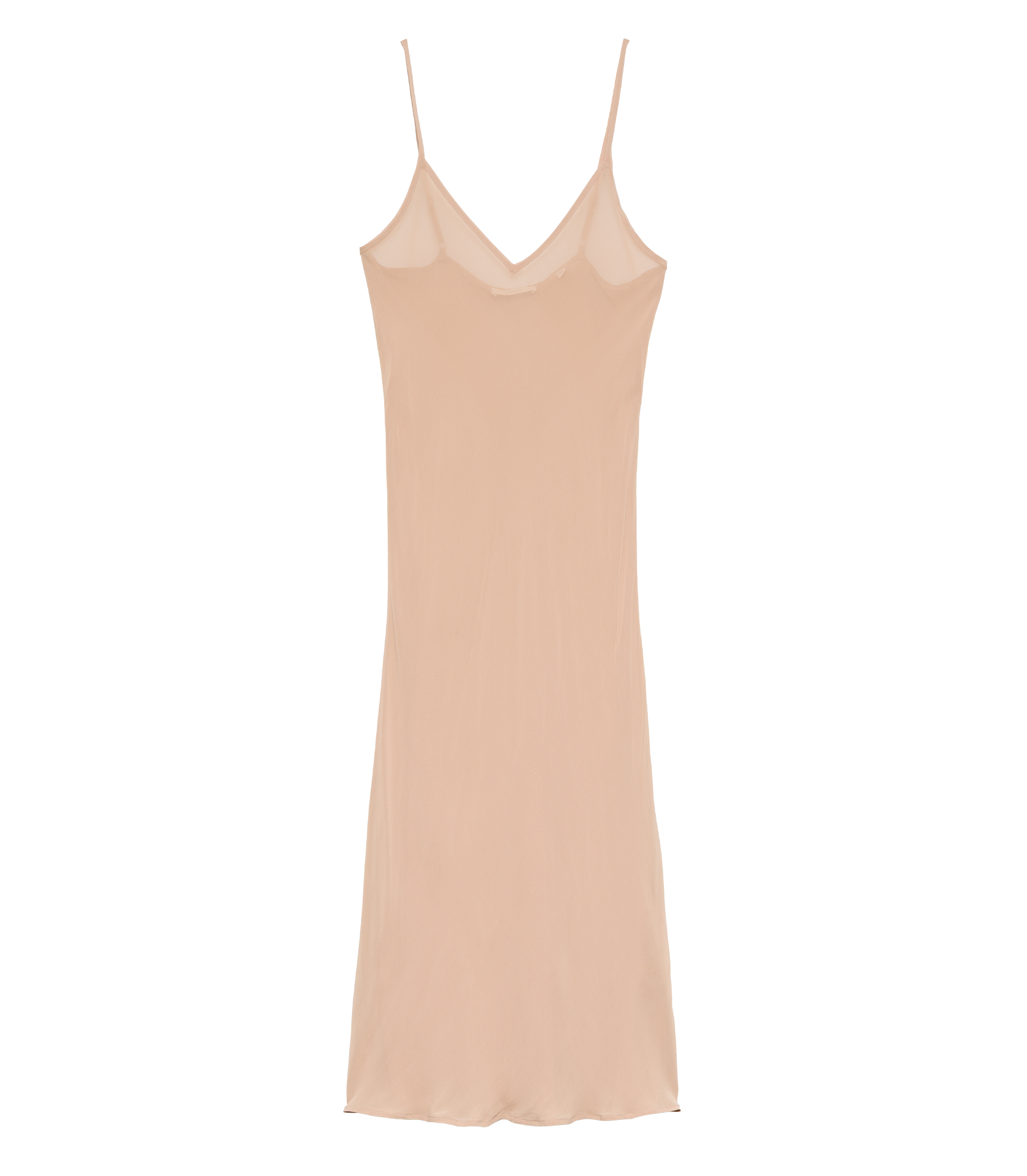 LONG DEEP V-NECK SLIP -- SAND DOLLAR view 5
