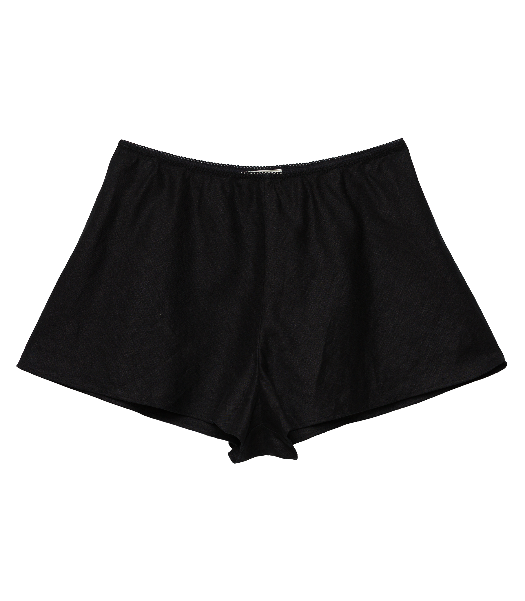 LOREN LINEN SHORT -- BLACK view 5
