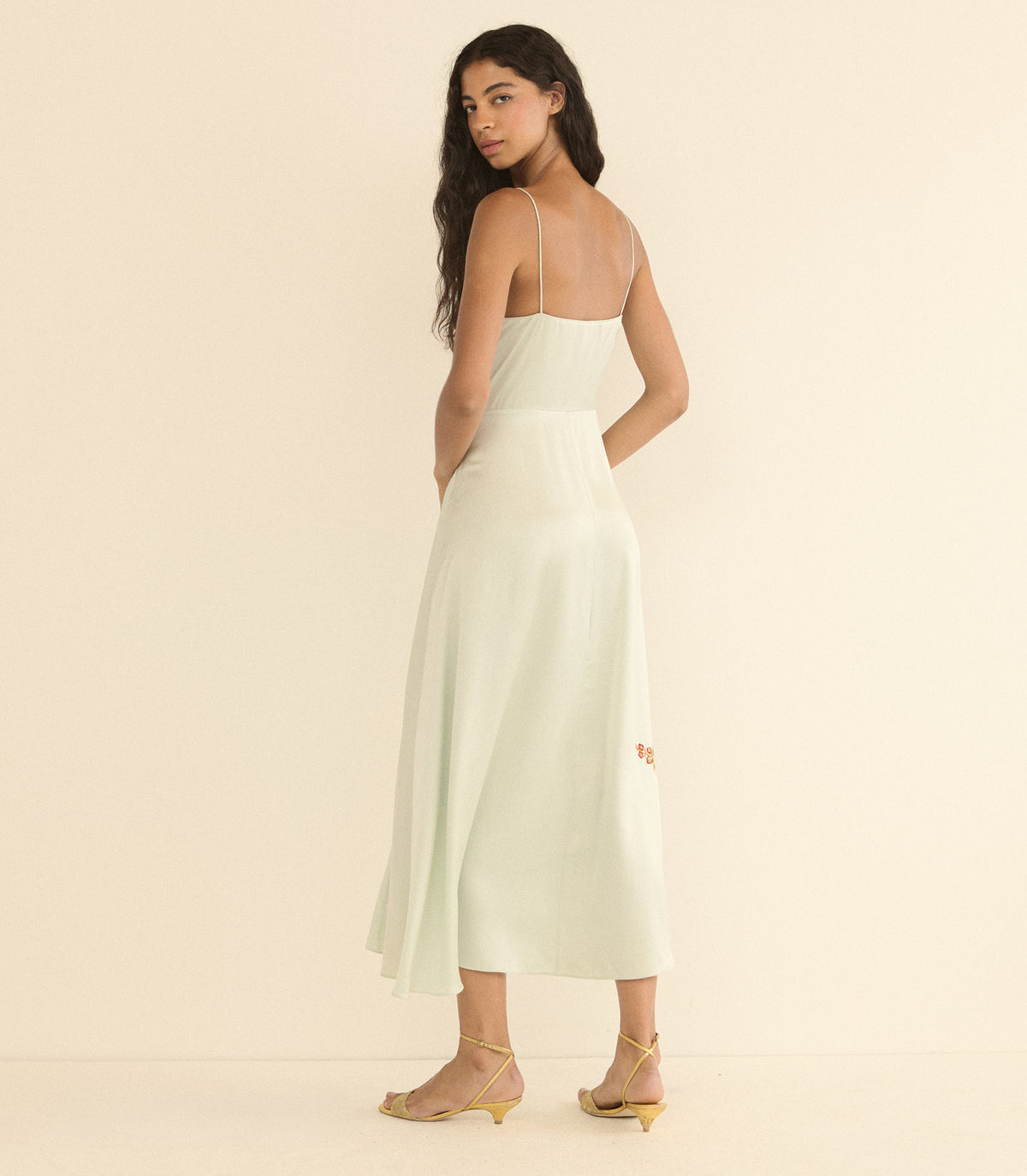 LORRAINE DRESS -- EUCALYPTUS view 9
