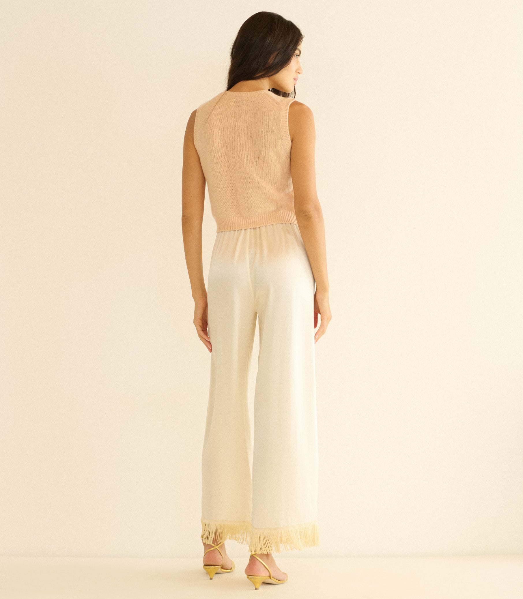 Louden Cashmere Top - Light Peach Sorbet | DÔEN
