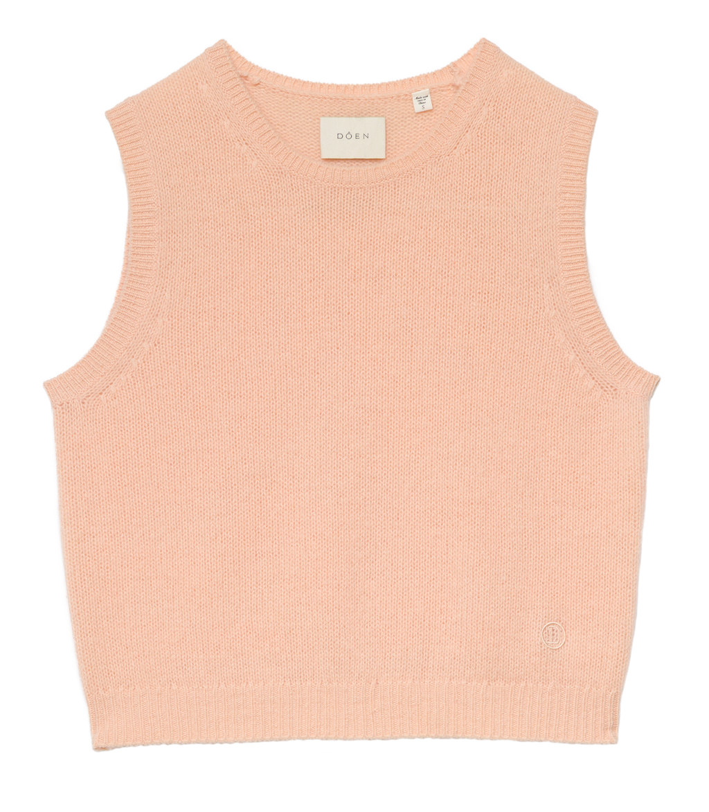 Louden Cashmere Top - Light Peach Sorbet | DÔEN