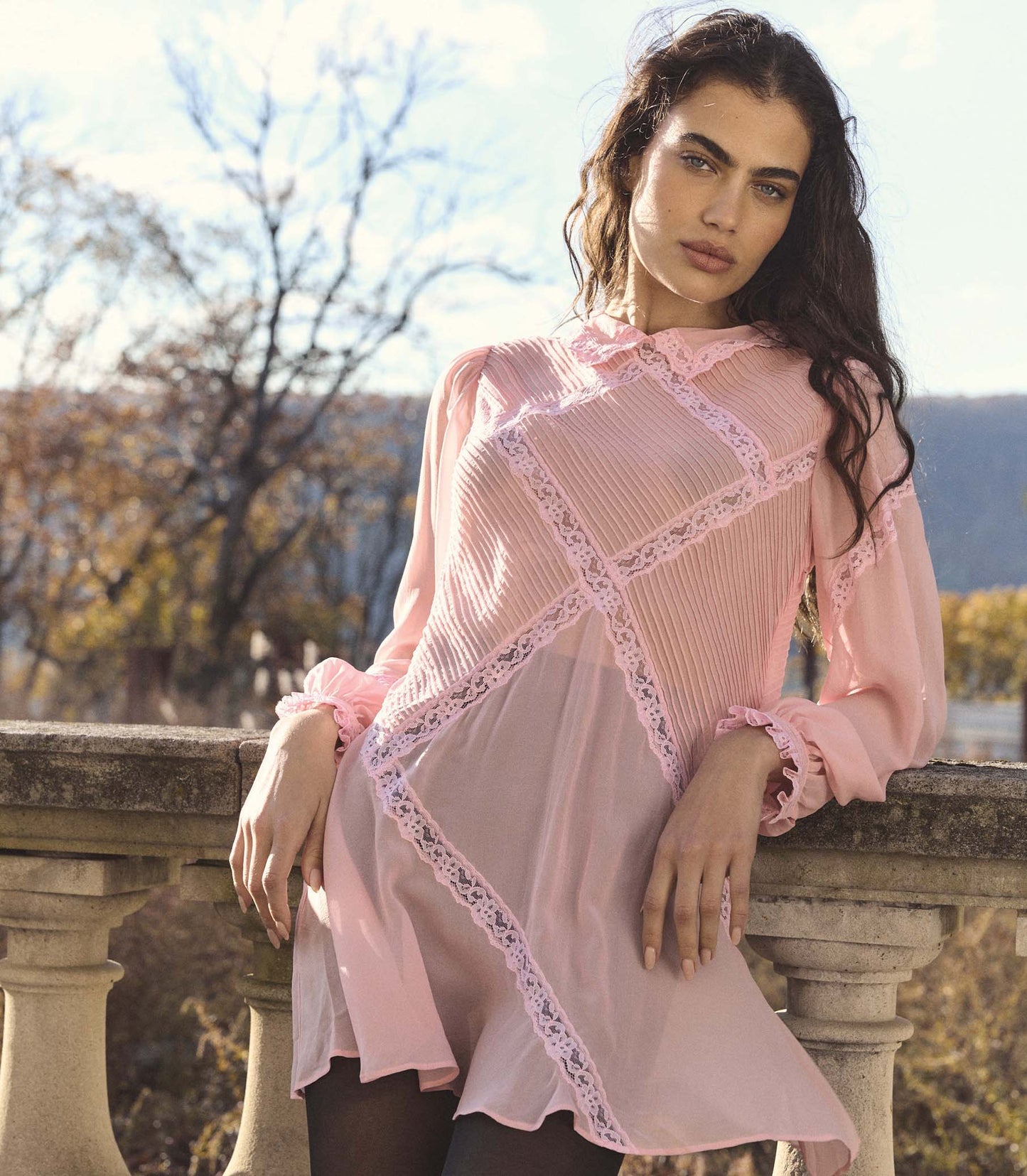 Louisette Dress - Pink Hydrangea