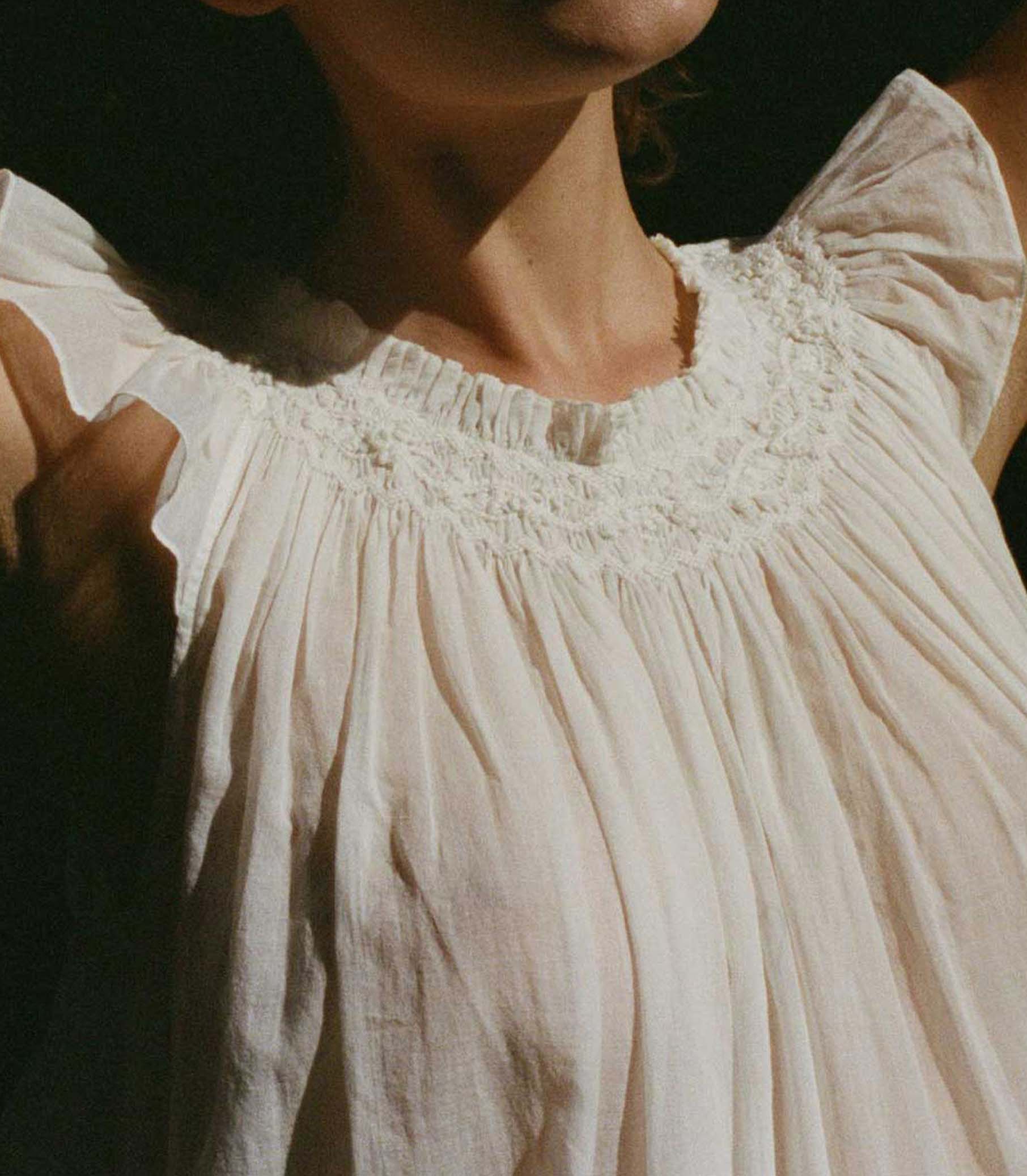 LOVISA NIGHTGOWN -- SALT view 2