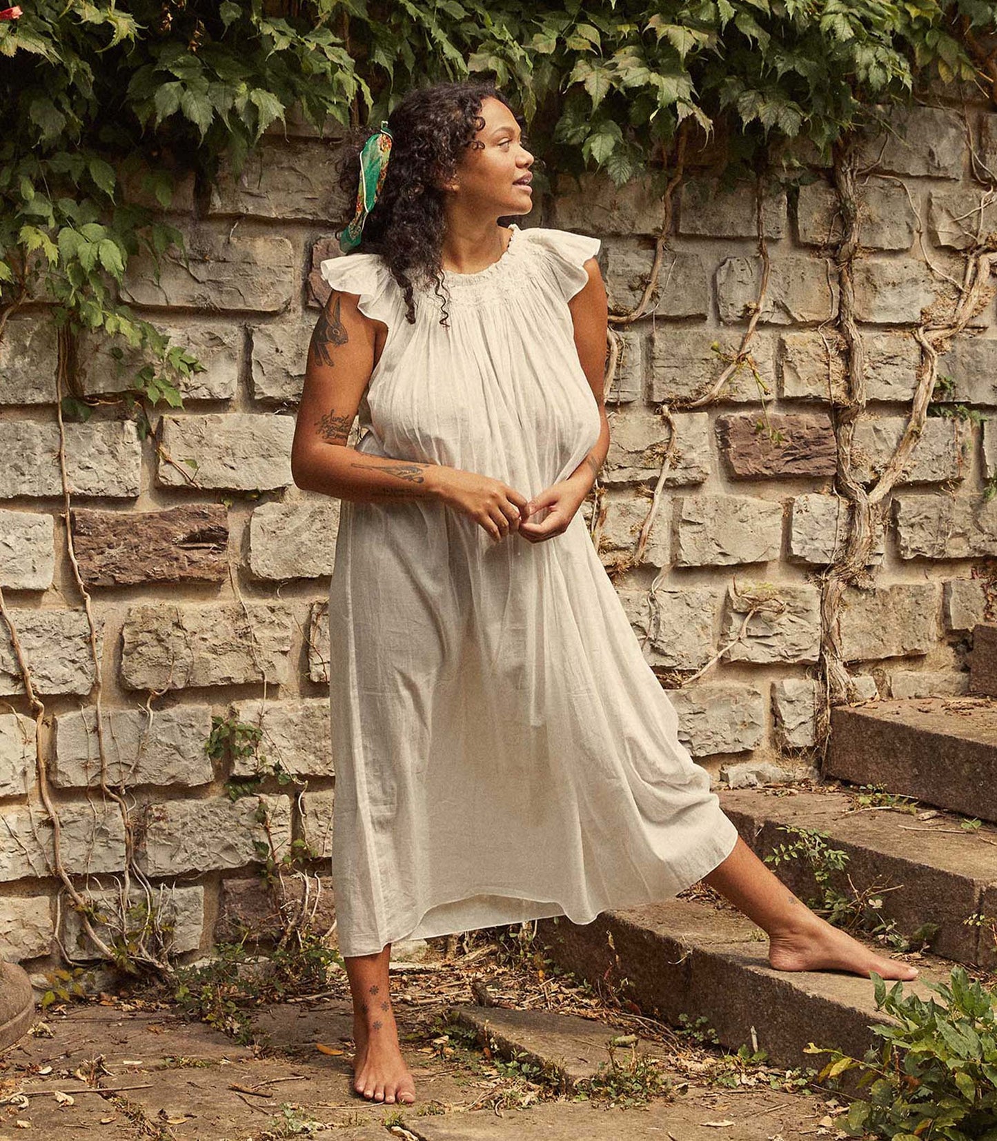 LOVISA NIGHTGOWN -- SALT