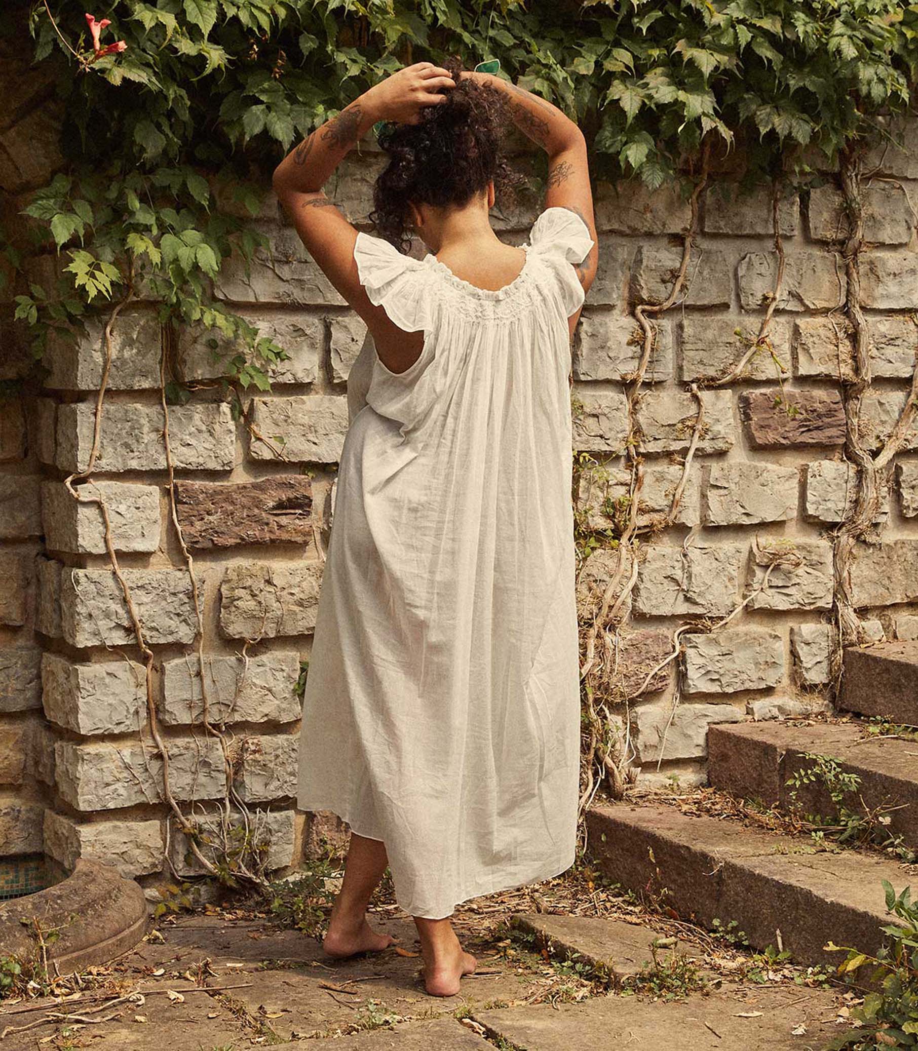 LOVISA NIGHTGOWN -- SALT view 5