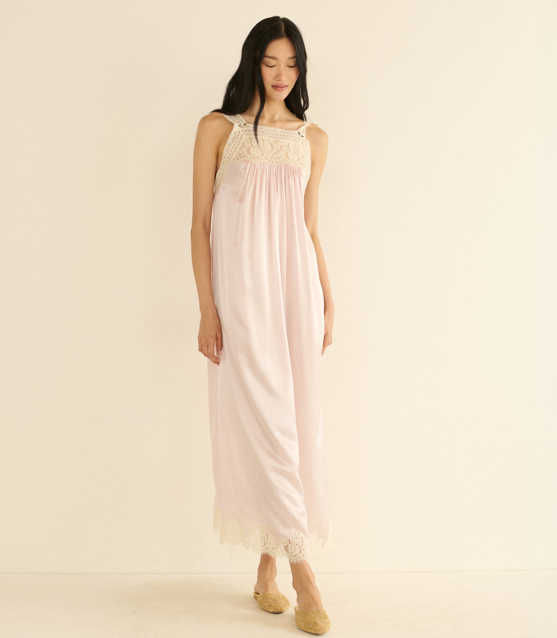 LUCIANE DRESS -- POWDER ROSE view 7
